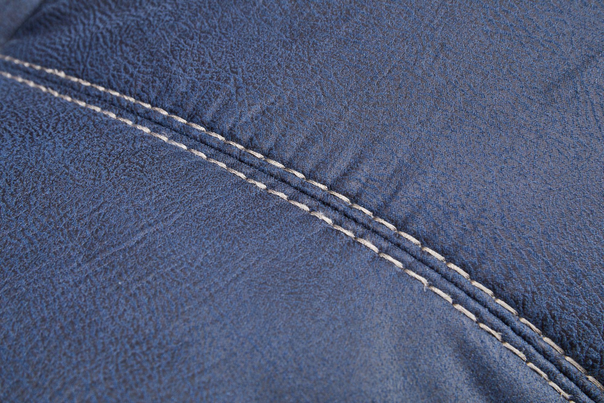 Clearance - Vento Swivel Chair and Footstool - Midnight Blue Fabric