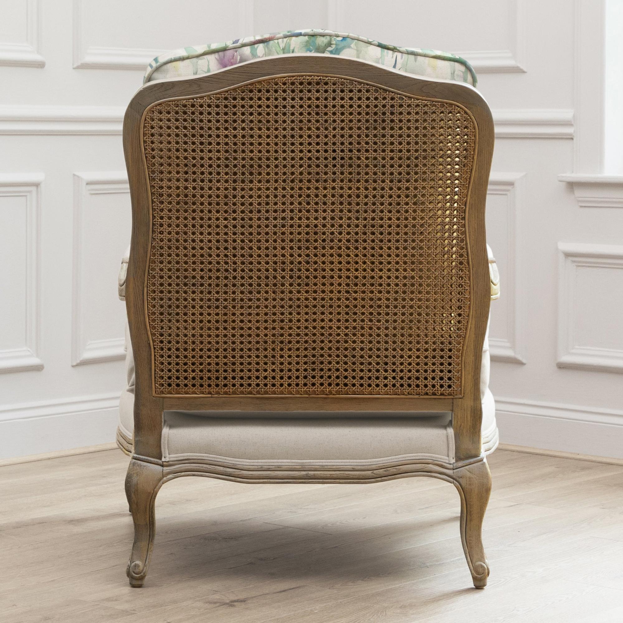 Cirsium Florence Armchair - Oak and Damson - Printed