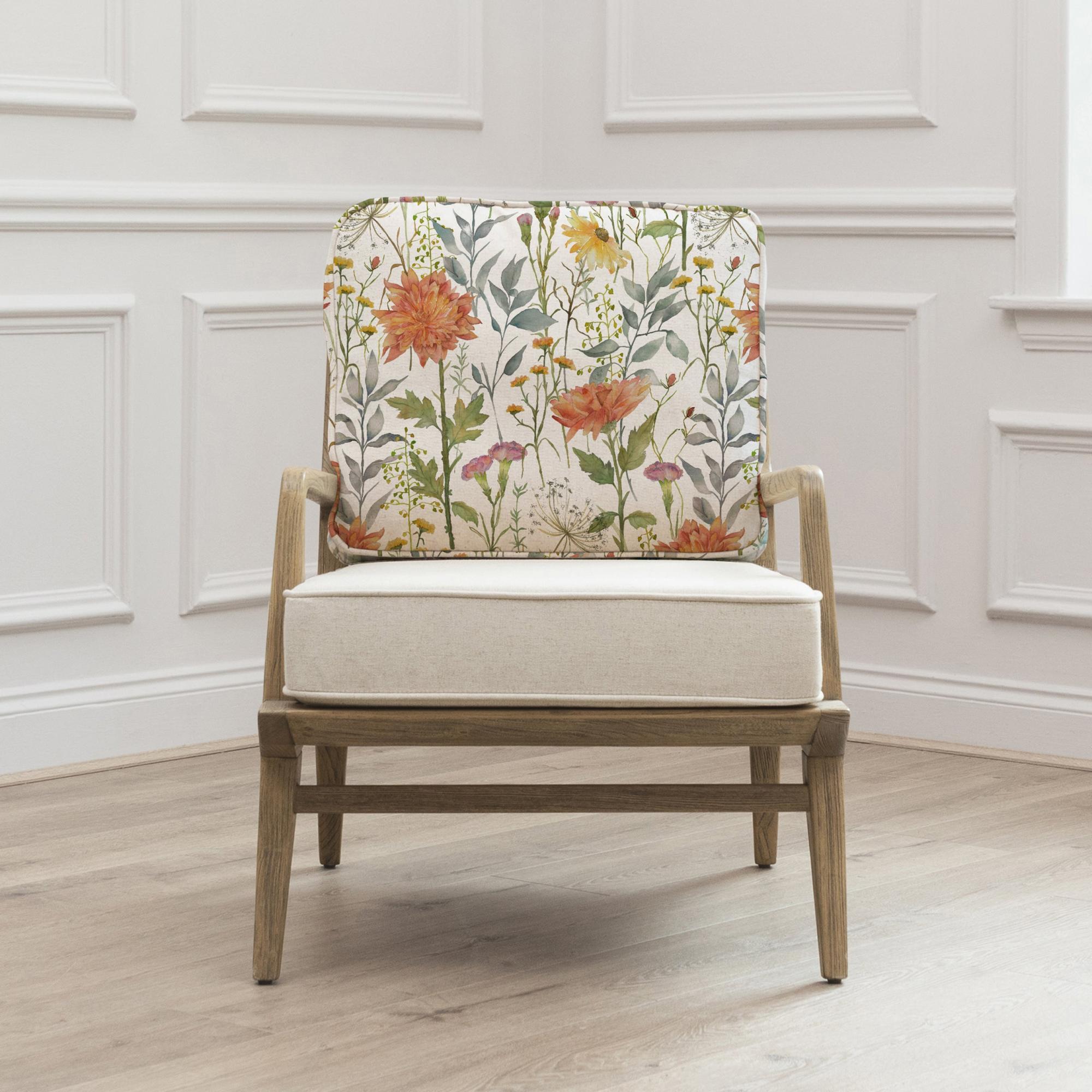 Delamere Idris Armchair - Linen - Printed