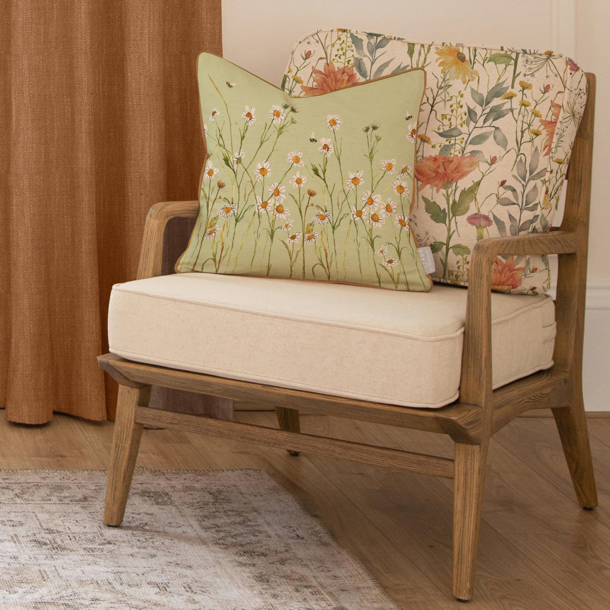 Delamere Idris Armchair - Linen - Printed