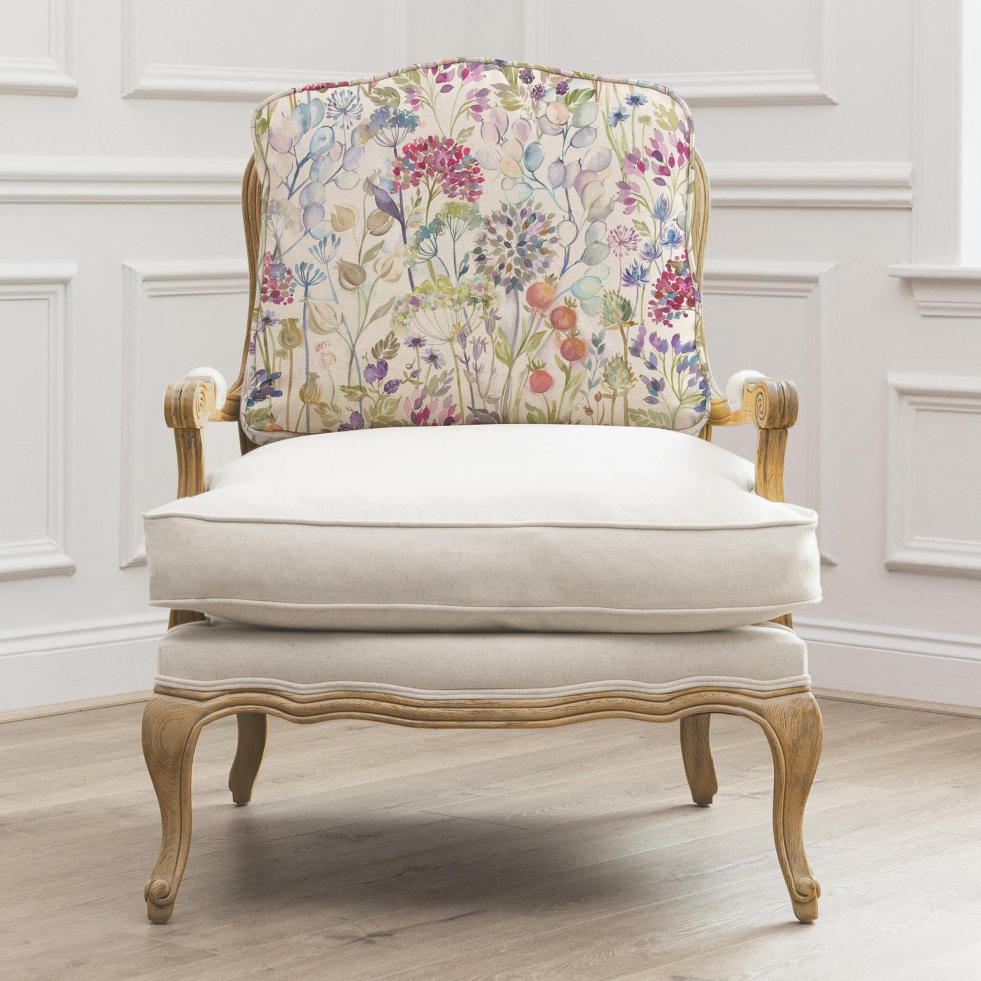 Hedgerow Florence Armchair - Oak and Lotus - Printed