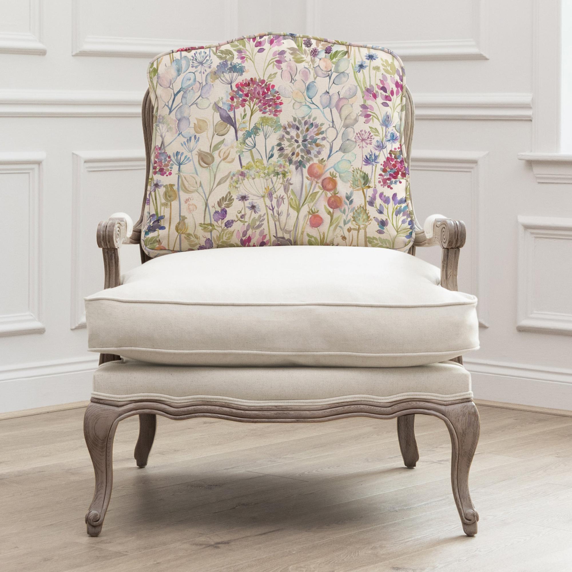 Hedgerow Florence Armchair - Stone and Lotus - Printed