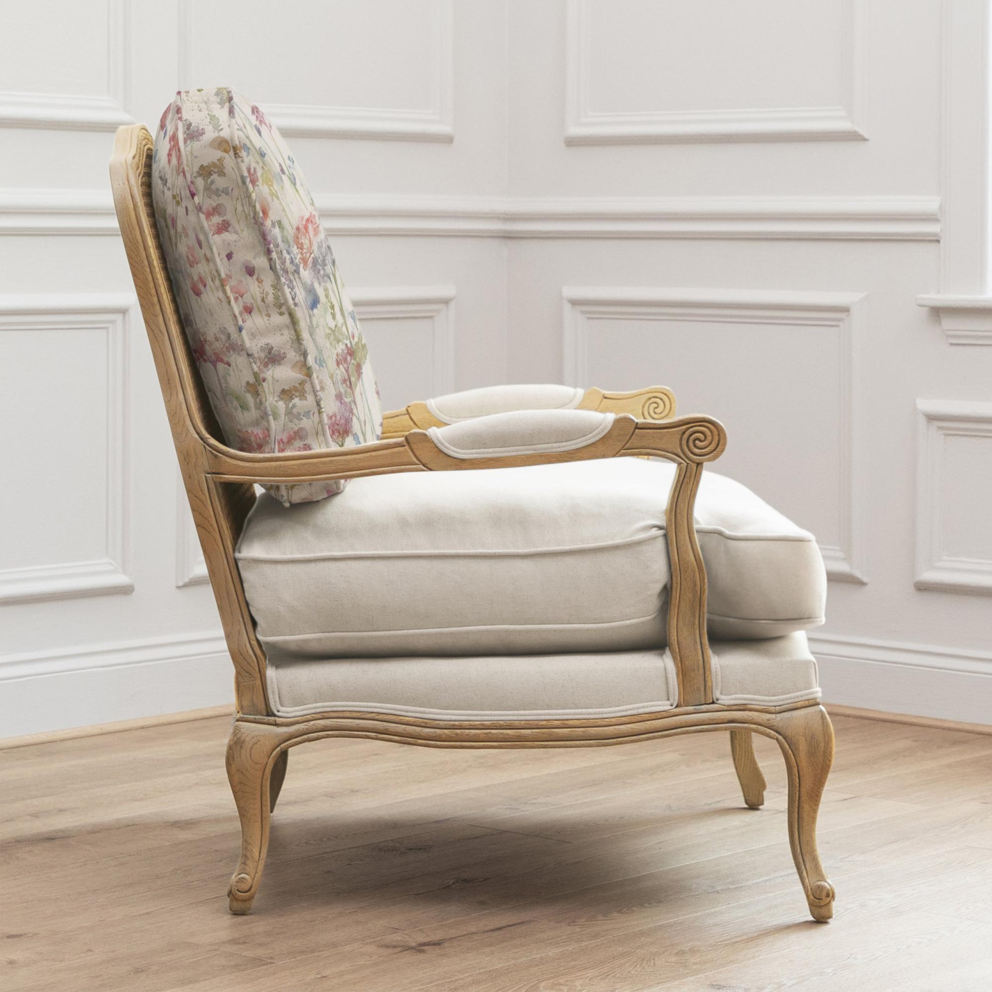 Ilinizas Florence Armchair - Oak and Poppy - Printed