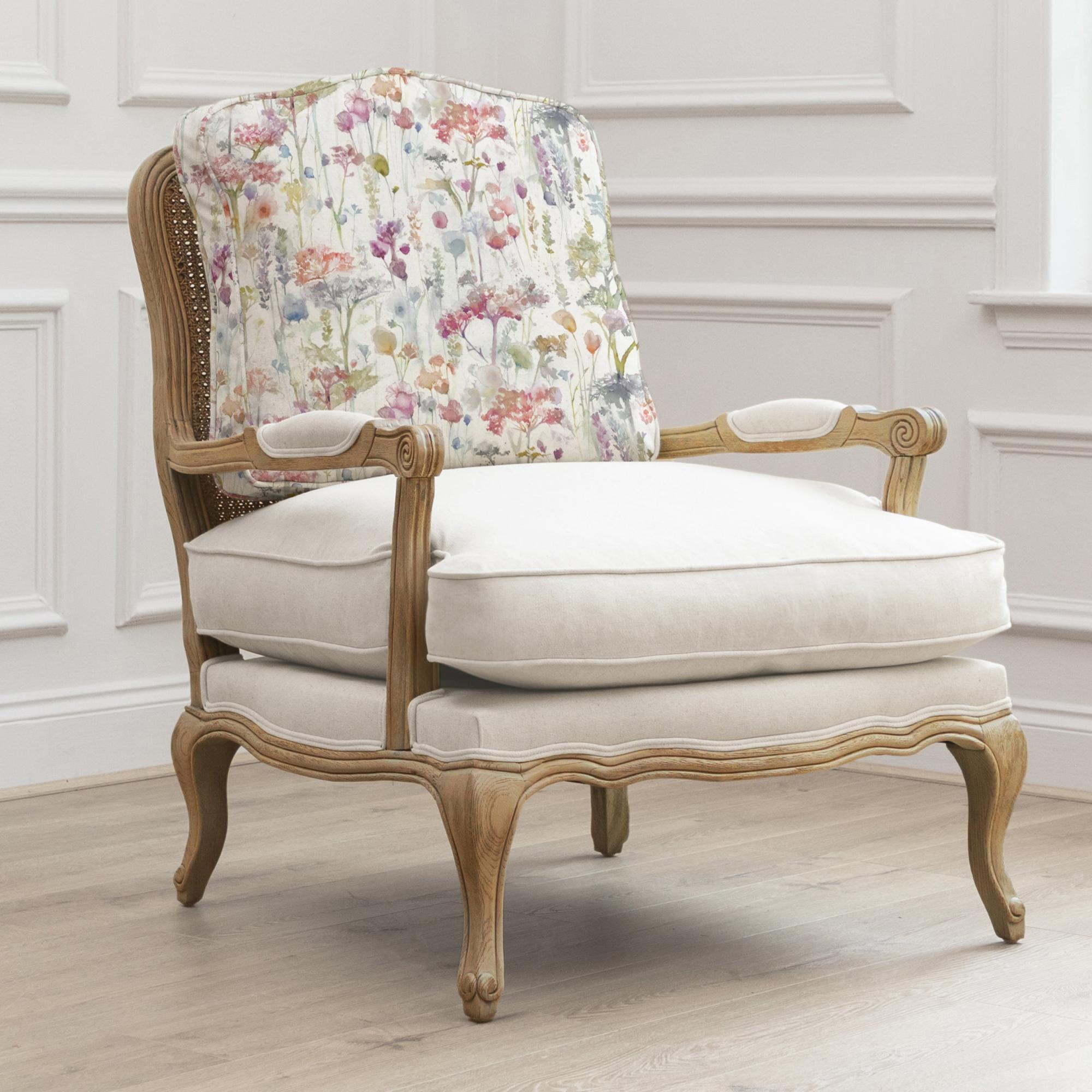 Ilinizas Florence Armchair - Oak and Poppy - Printed