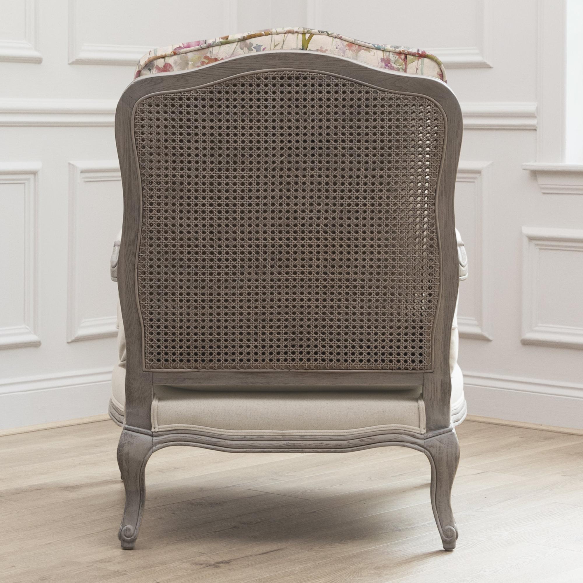 Ilinizas Florence Armchair - Stone and Poppy - Printed
