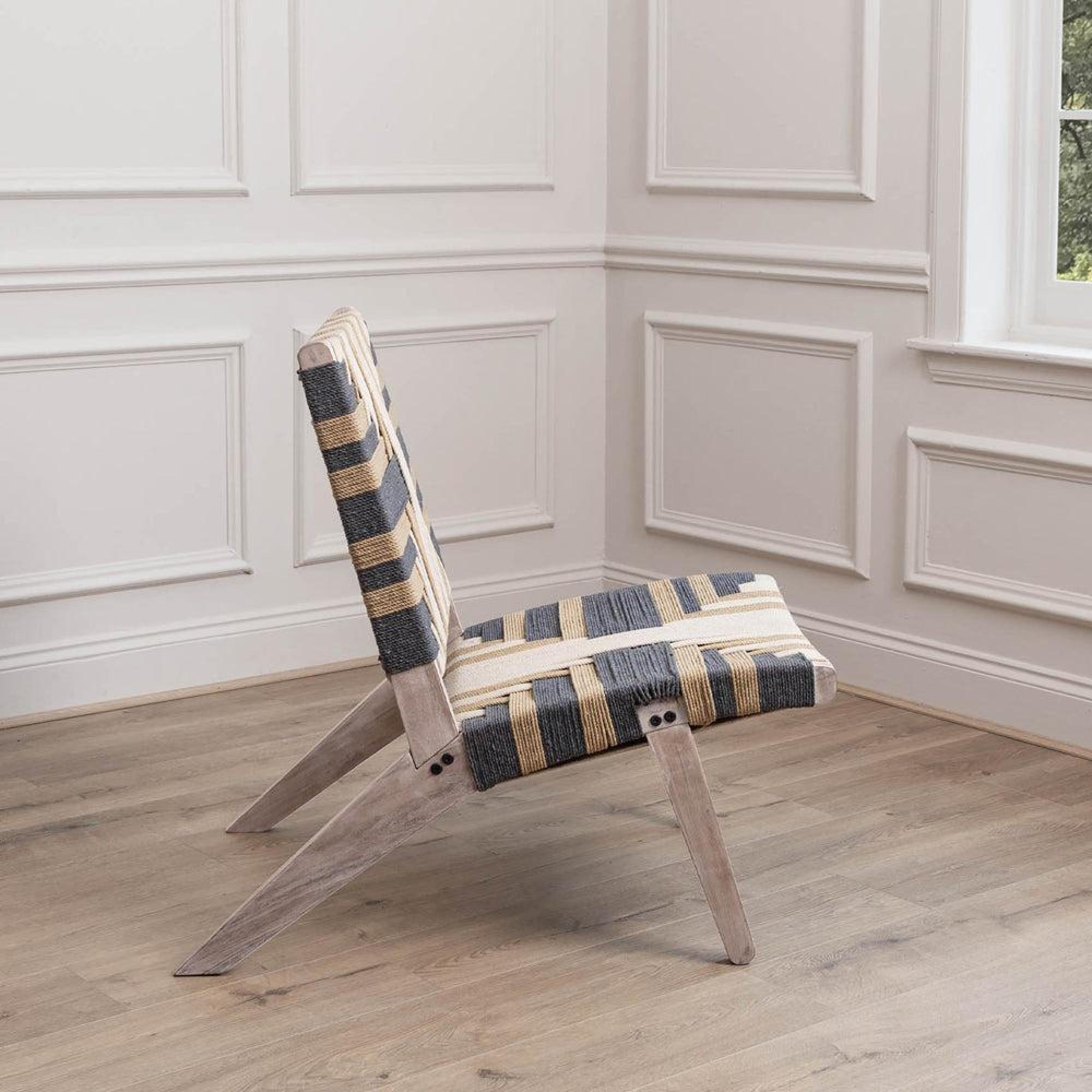Manali Chair - Greywash - Mango Wood