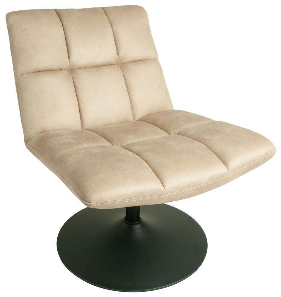 Yerevan Natural Fabric Swivel Chair