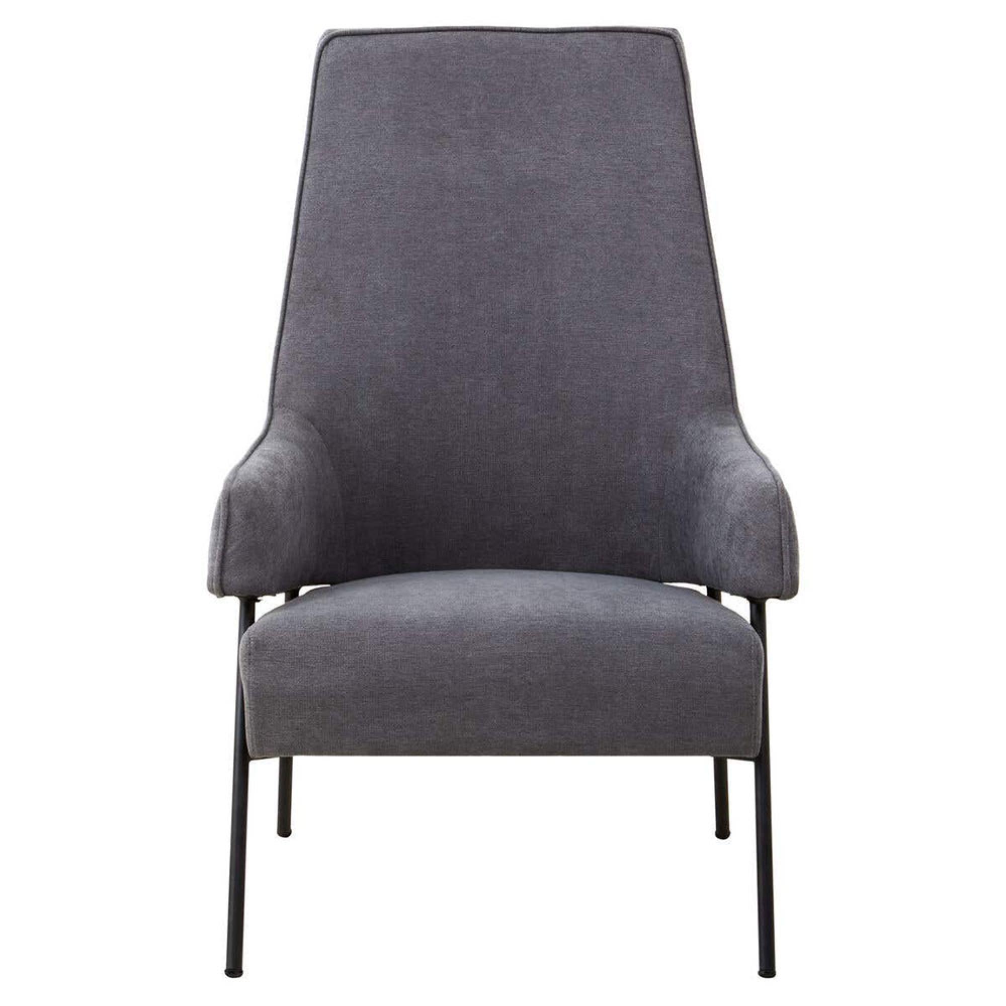 Henia Armchair - Ash Velvet Fabric