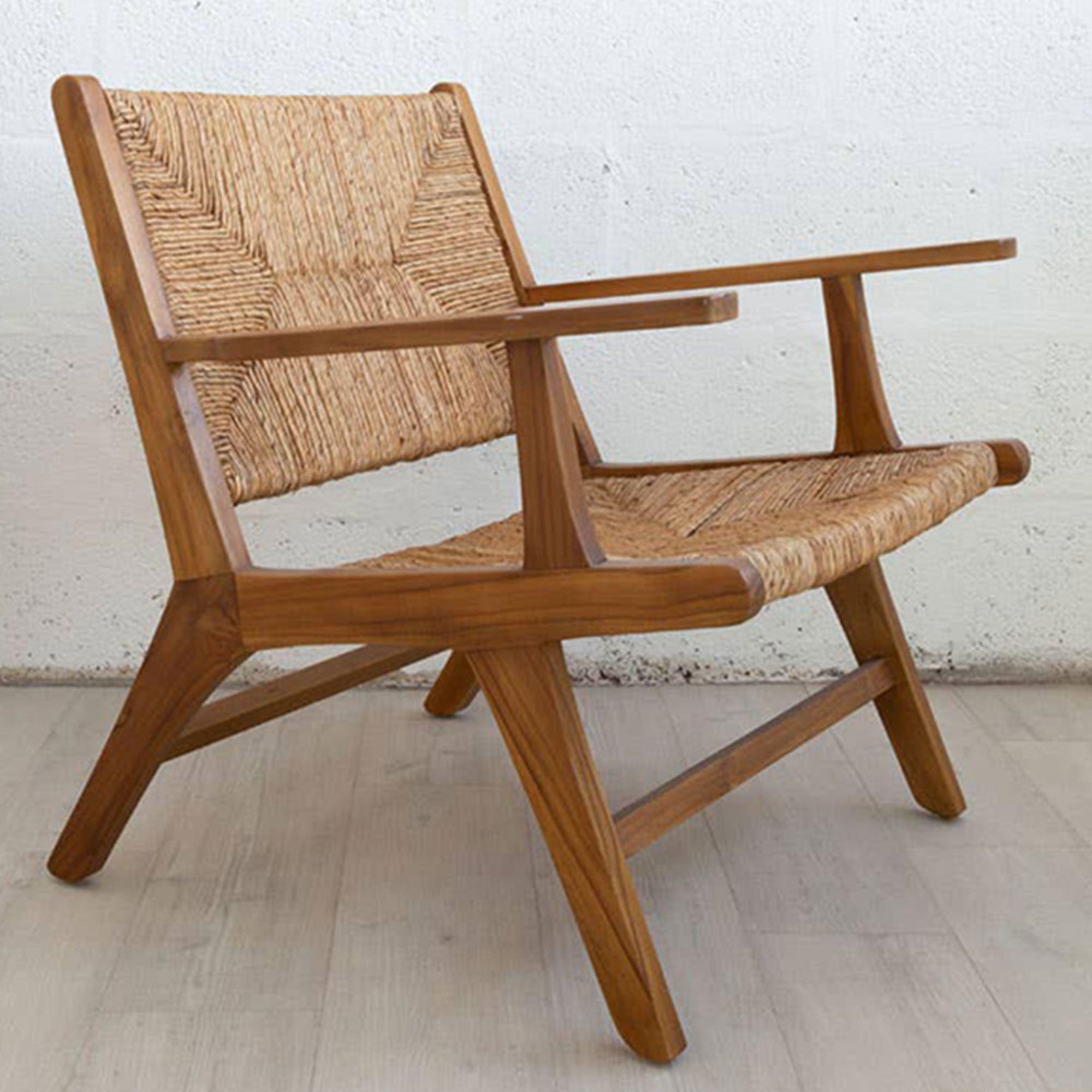 Lovina Armchair - Teak Wood and Rattan