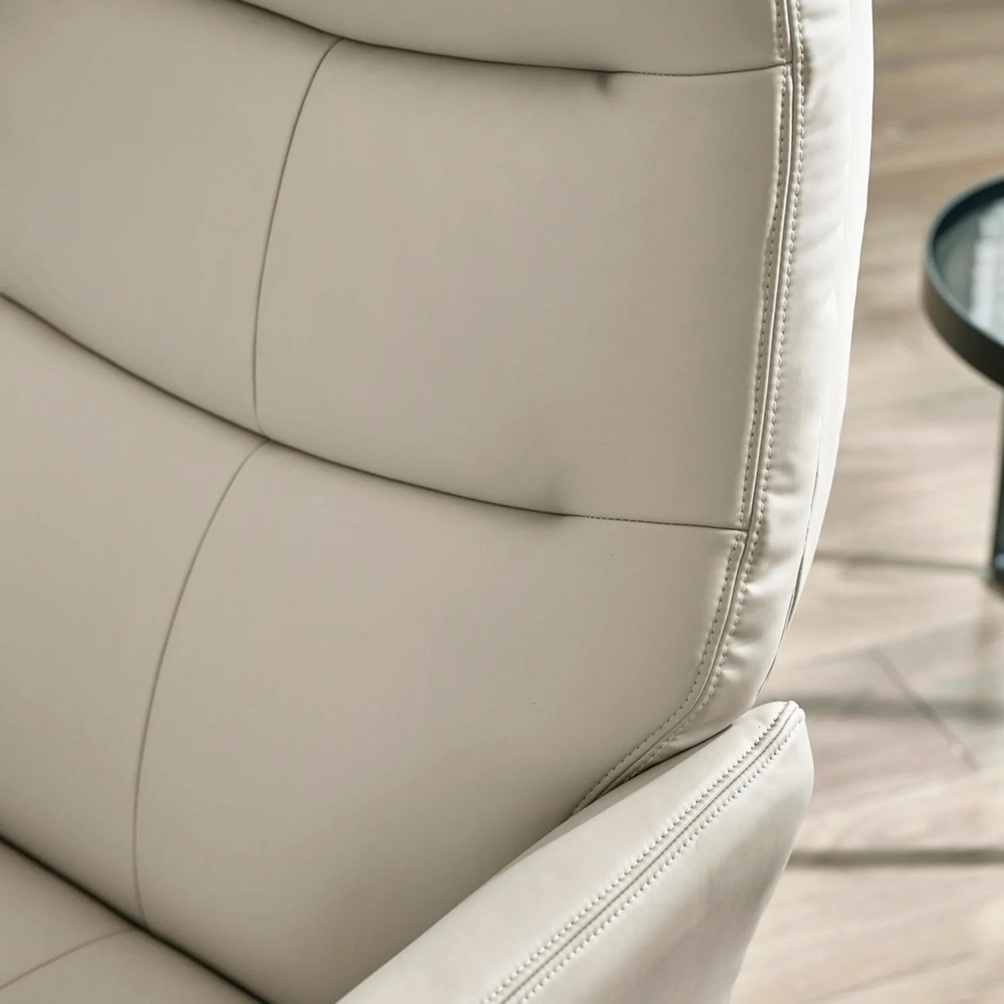 Priya Armchair with Footstool - Grey Fabric