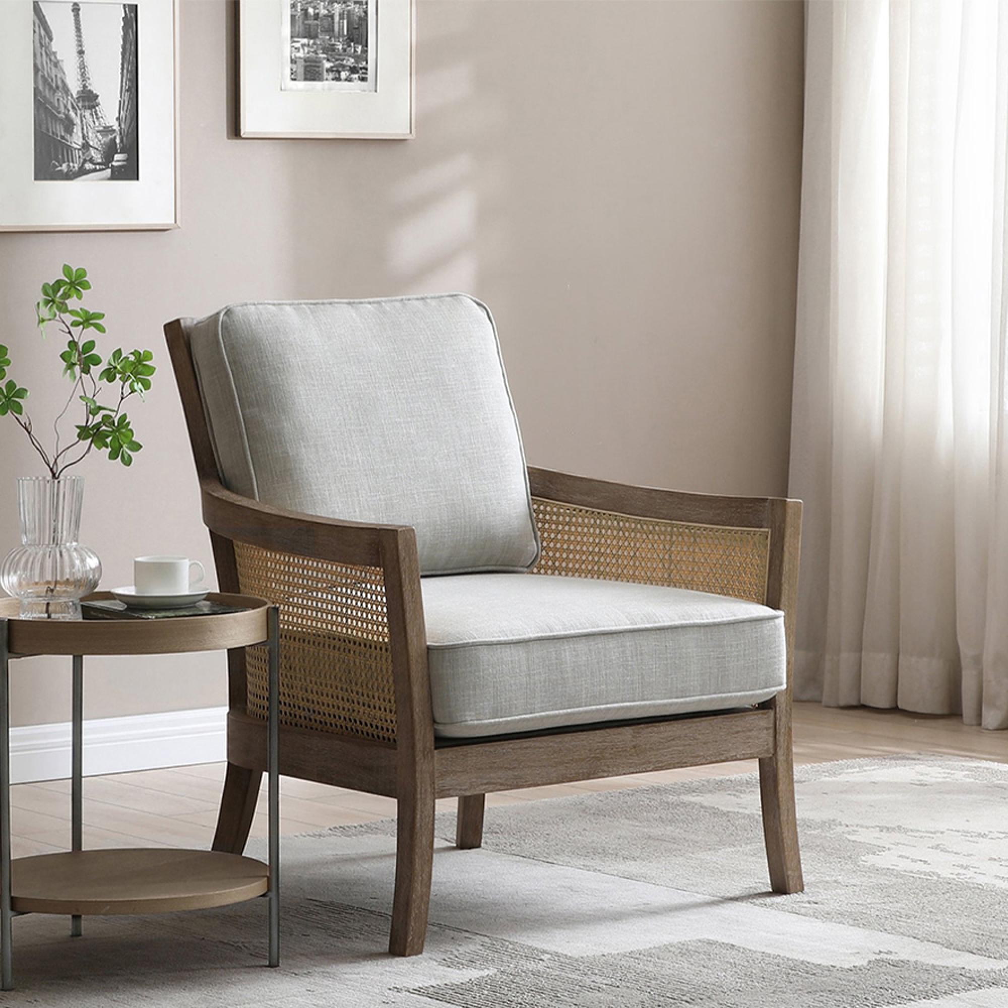 Cecilia Armchair - Grey Fabric