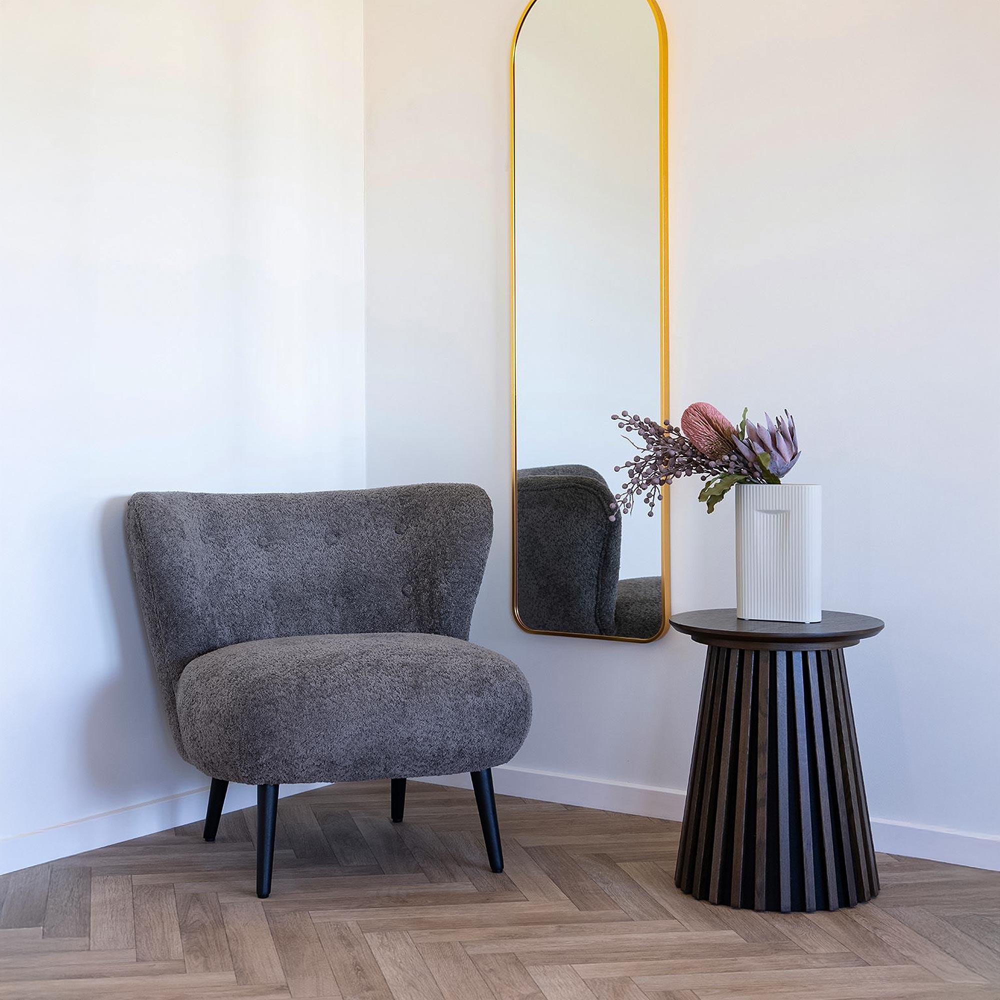 Covelo Lounge Chair - Brown - Fabric