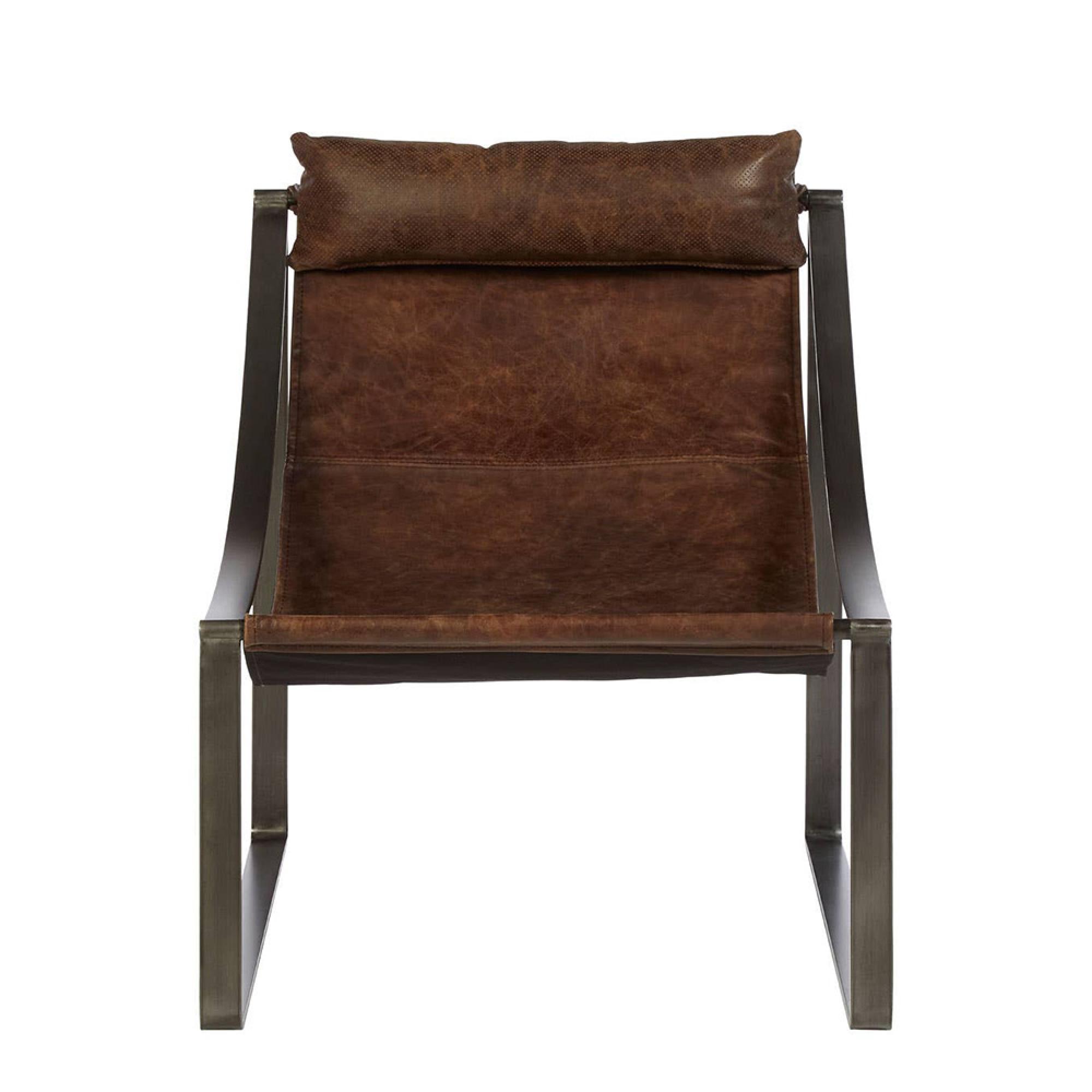 Hoxton Chair - Distressed Brown Leather