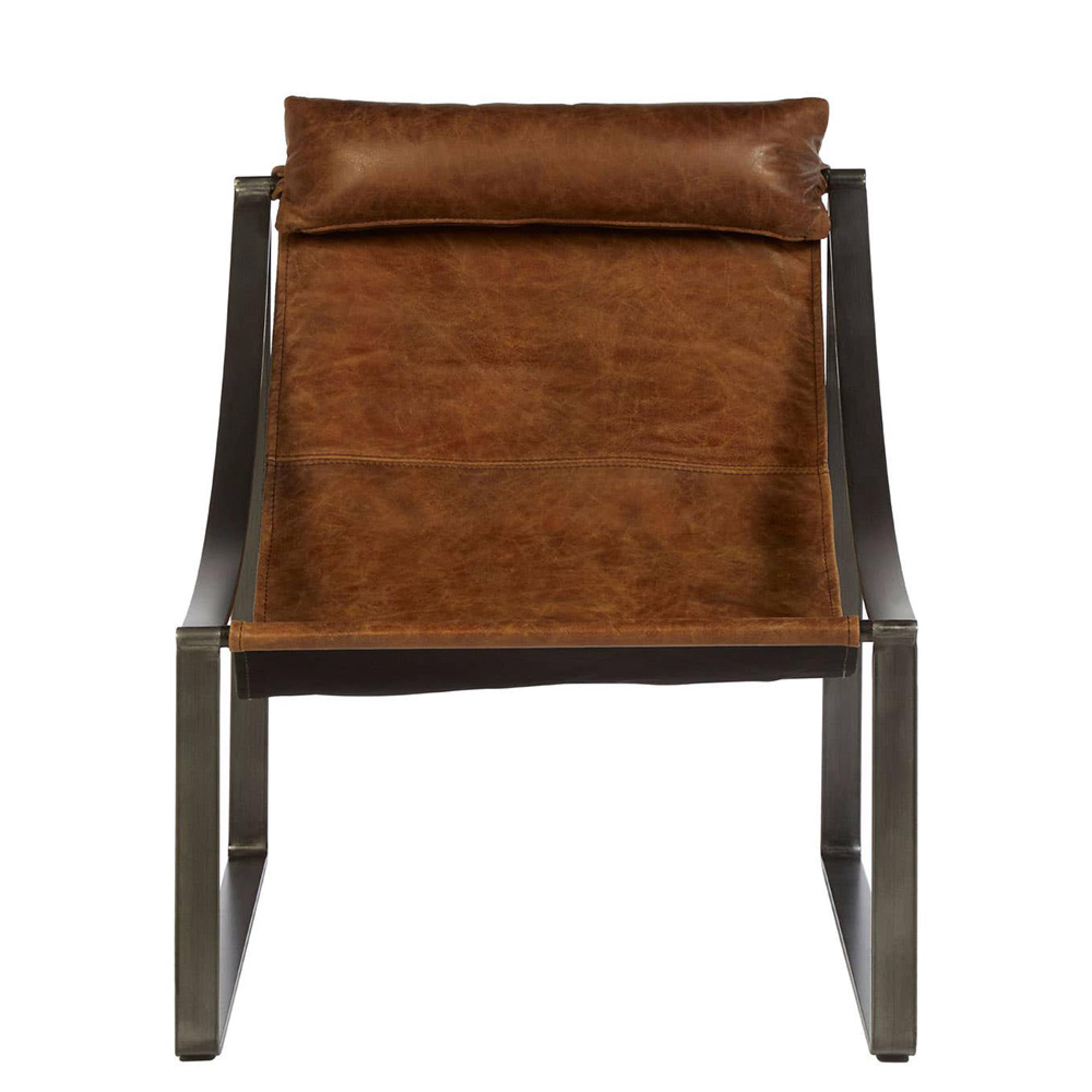 Hoxton Lounge Chair - Light Brown Leather