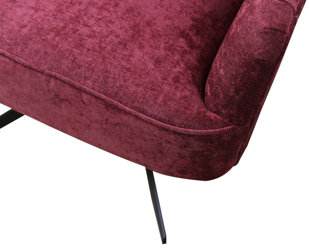 Salinas Swivel Armchair - Chenille Fabric - Berry Pink