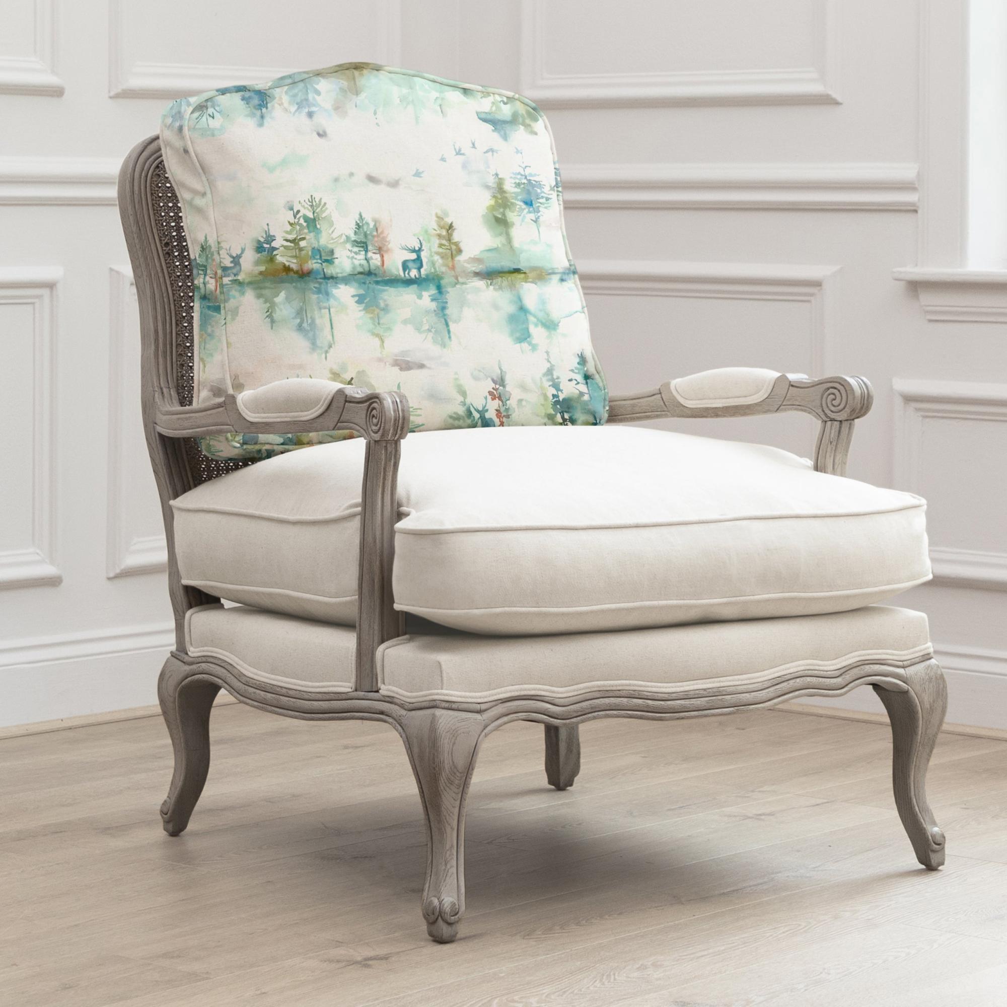 Wilderness Florence Armchair - Stone and Topaz - Printed