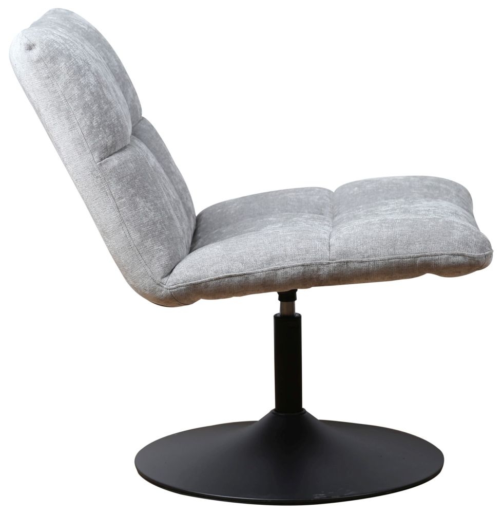 Yerevan Swivel Chair - Chenille Fabric - Grey