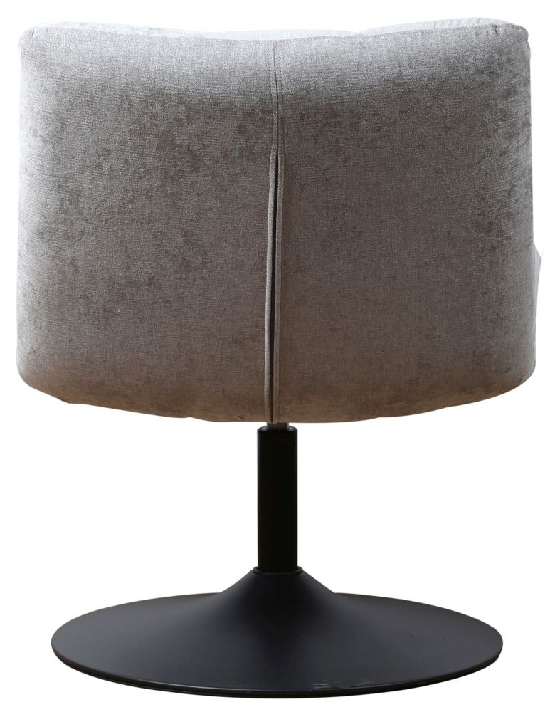 Yerevan Swivel Chair - Chenille Fabric - Grey
