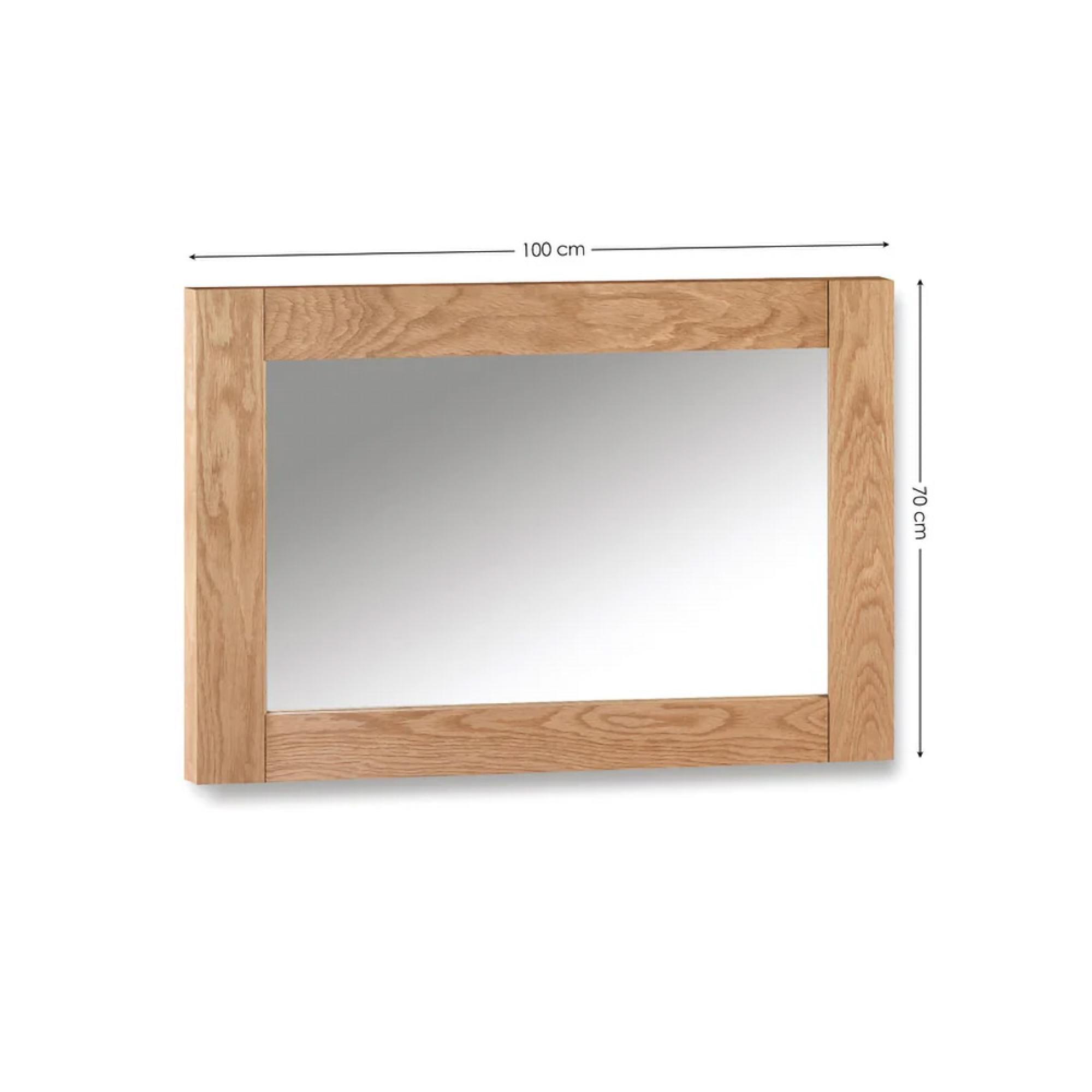 Marlborough Wall Mirror - Rectangular - Oak