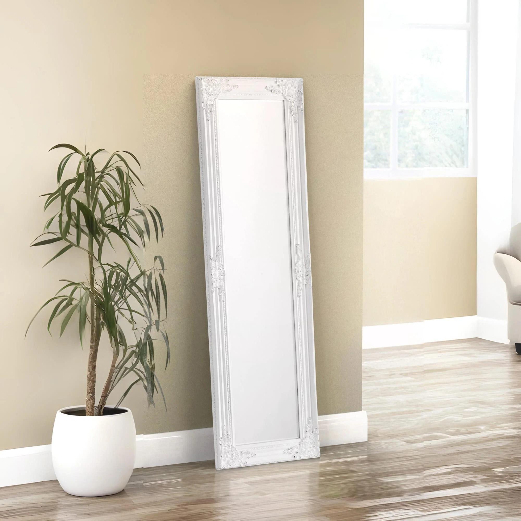 Palais Leaner Mirror - Rectangular - White