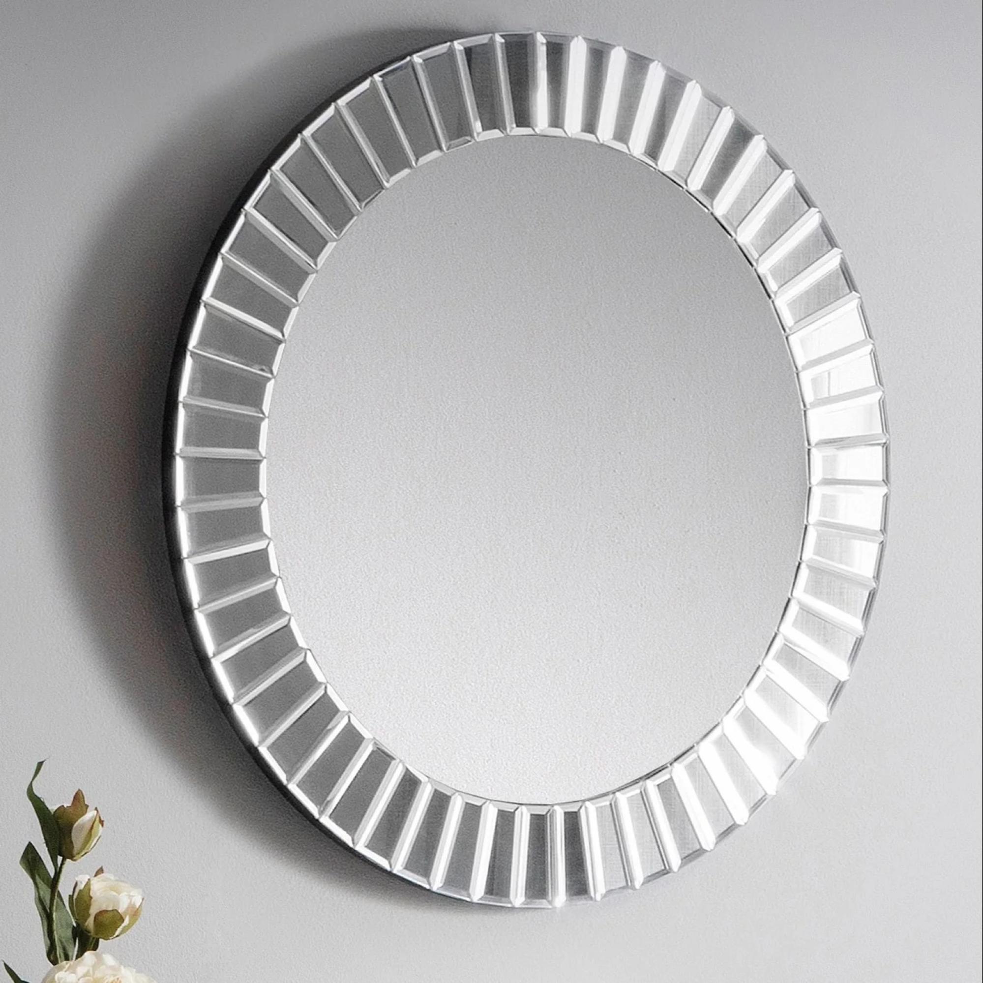 Sonata Wall Mirror - Round - Silver