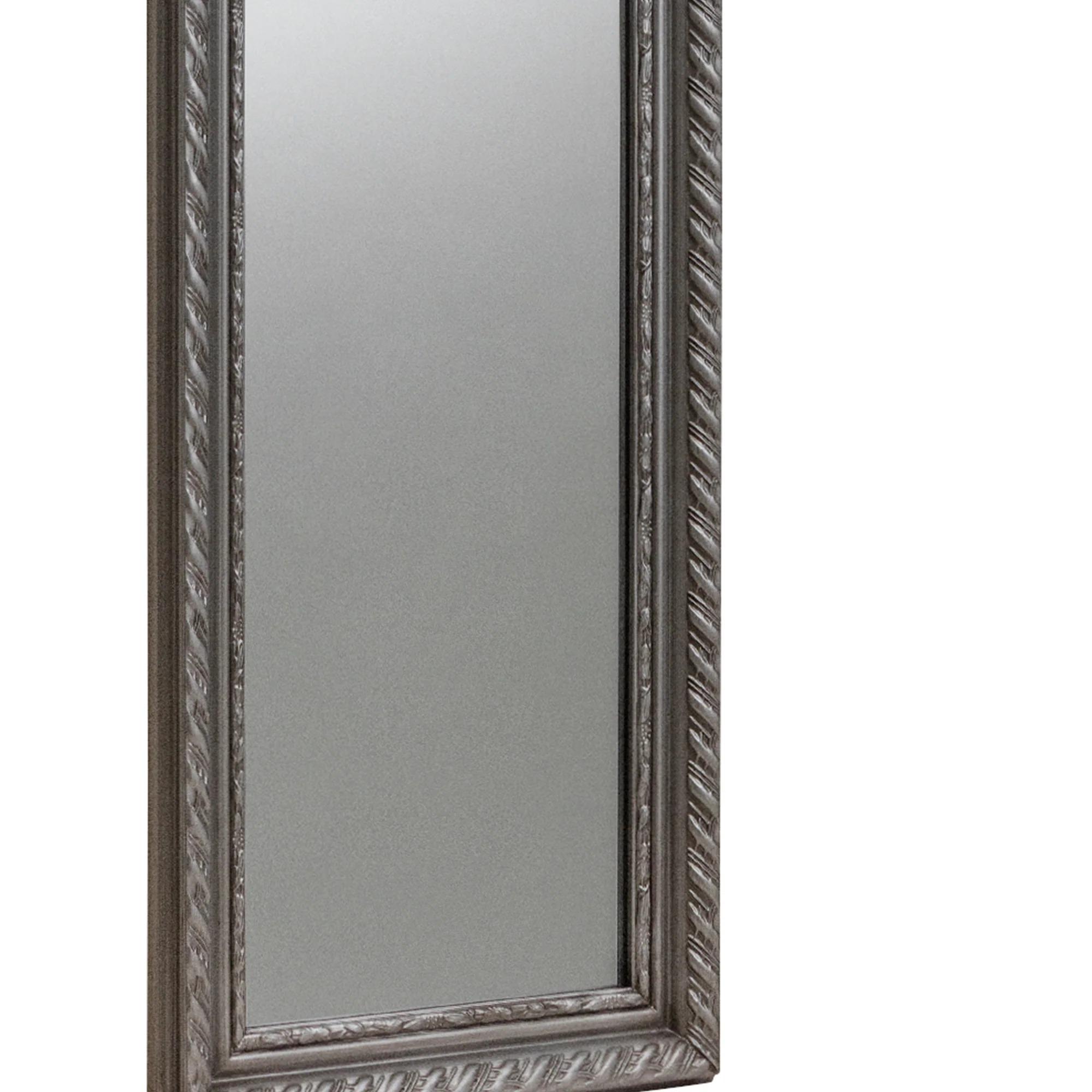 Allegro Leaner Mirror - Rectangular - Pewter