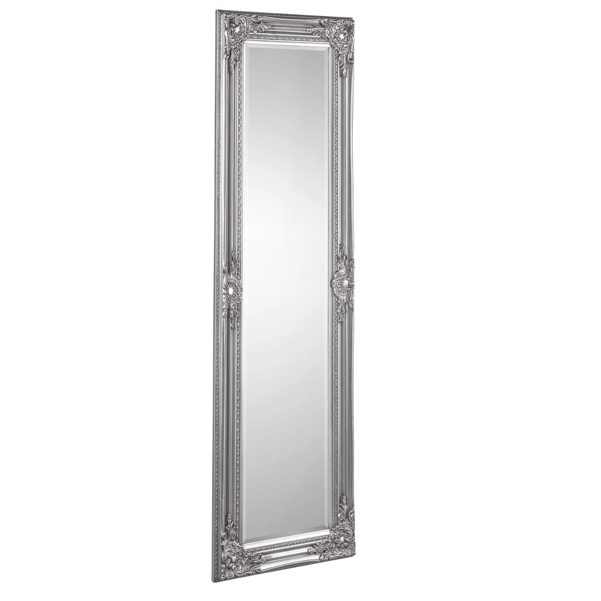 Palais Leaner Mirror - Rectangular - Pewter
