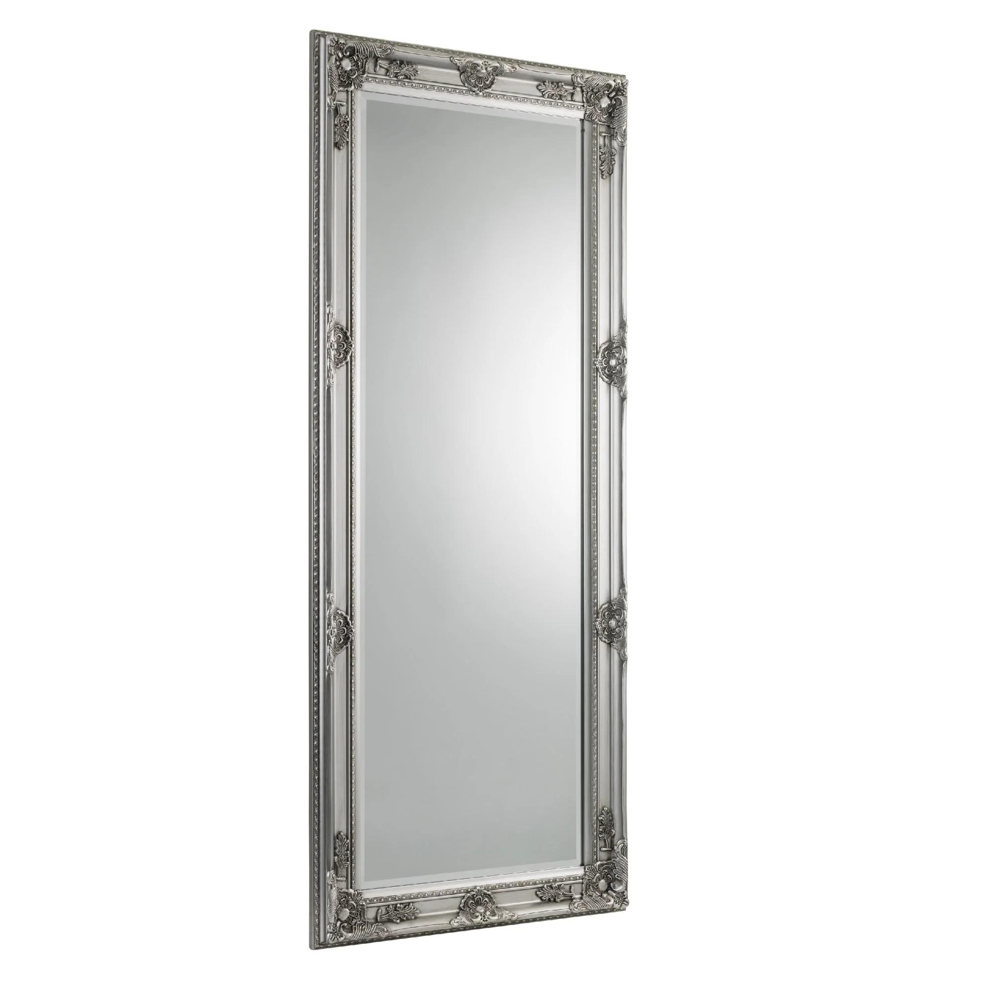 Palais Tall Leaner Mirror - Rectangular - Pewter