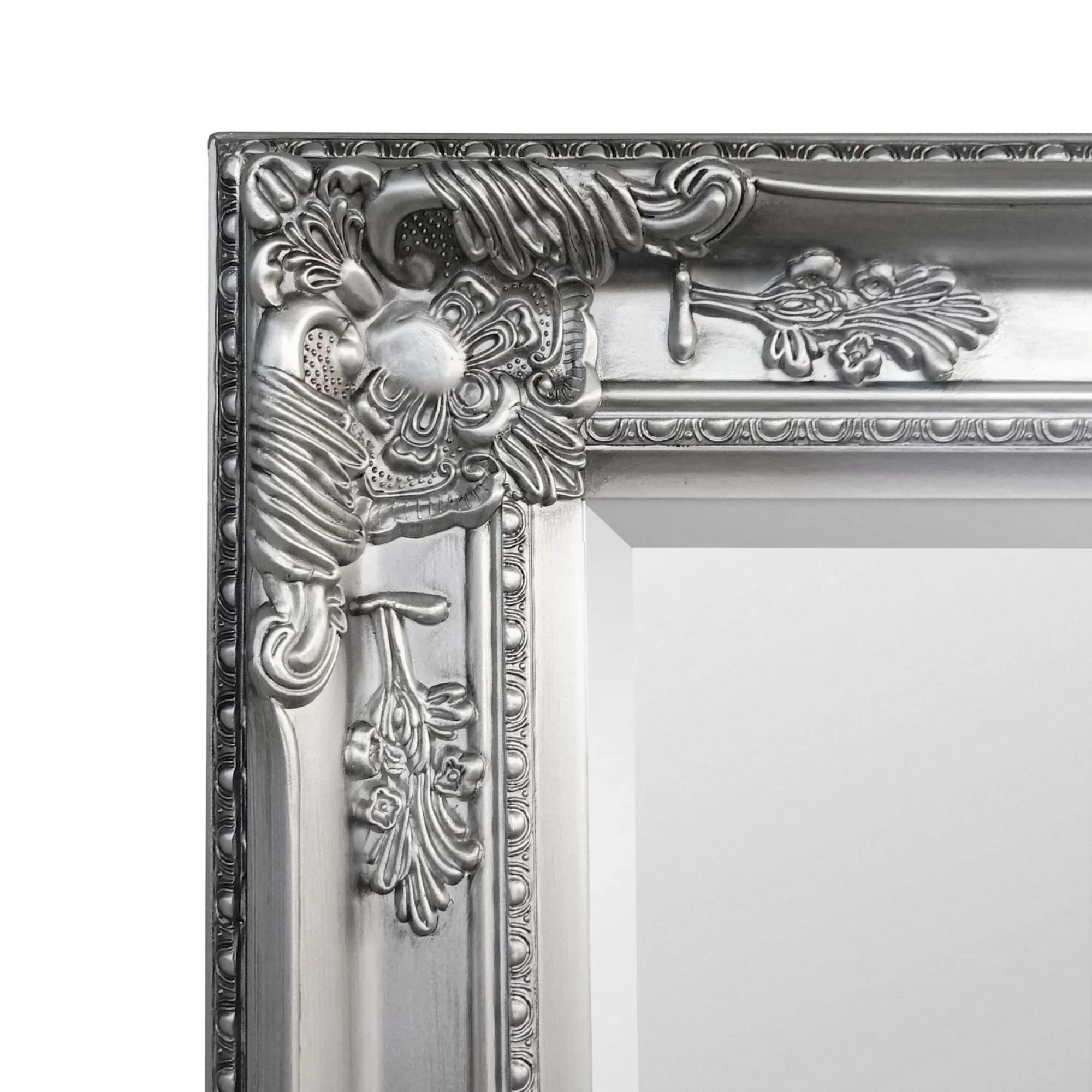Palais Tall Leaner Mirror - Rectangular - Pewter