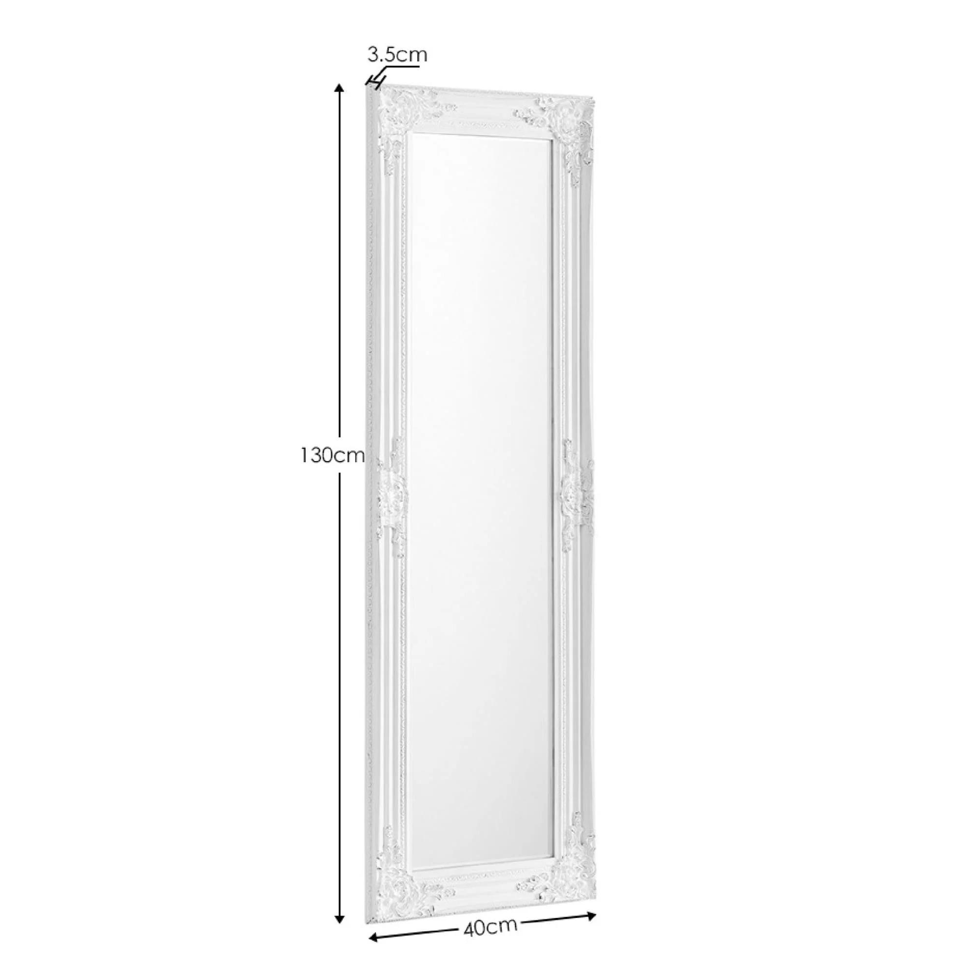 Palais Leaner Mirror - Rectangular - White