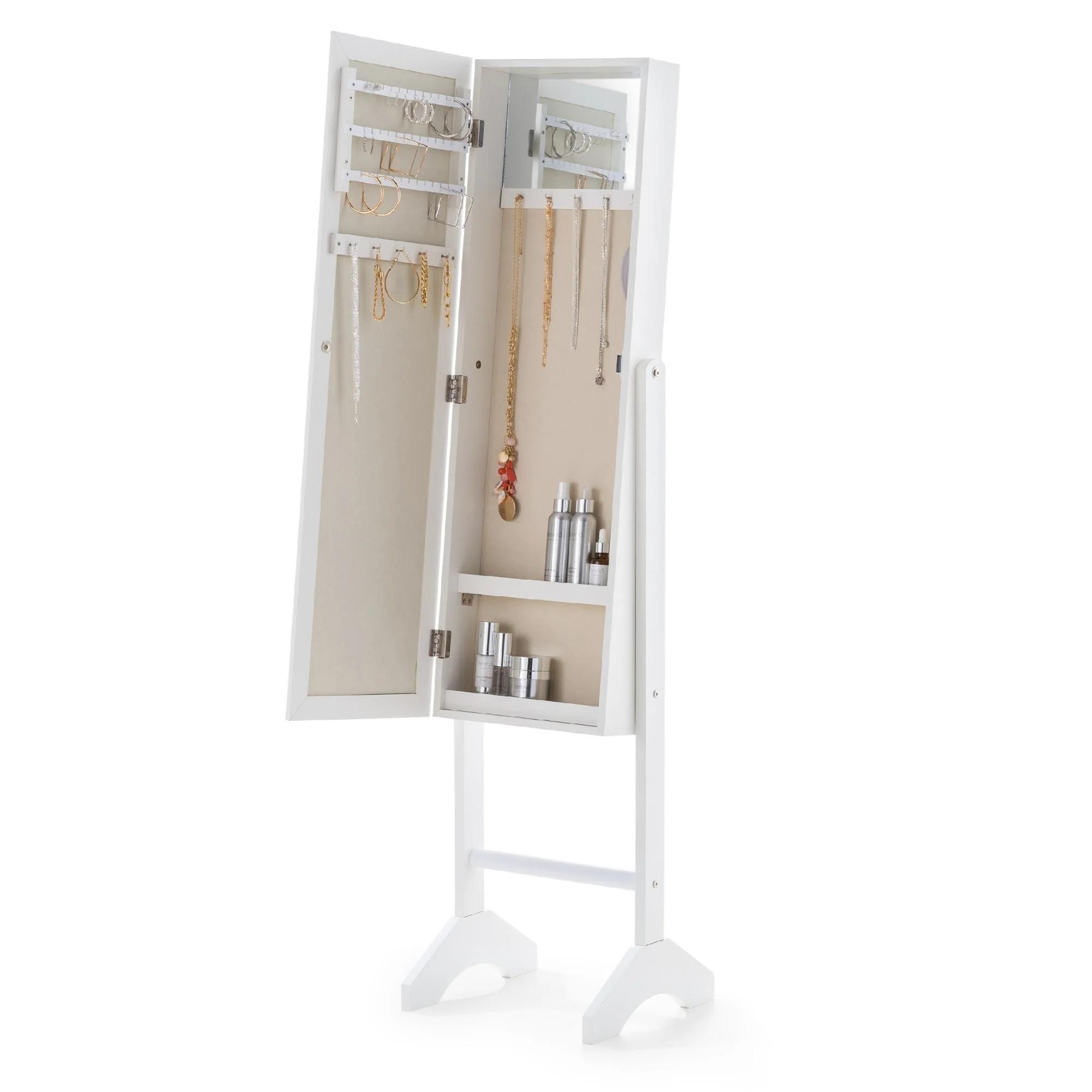 Prima Jewellery Mirror - 1 Door - White