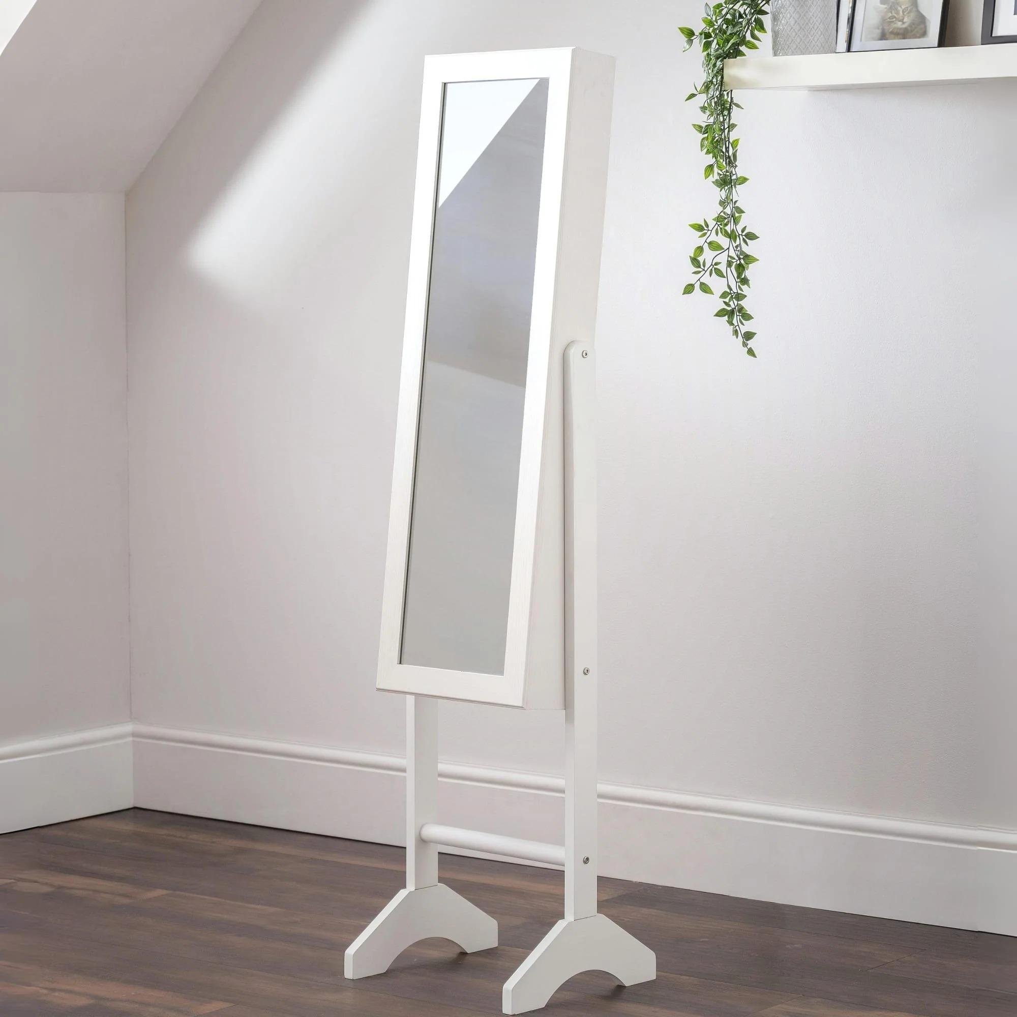 Prima Jewellery Mirror - 1 Door - White