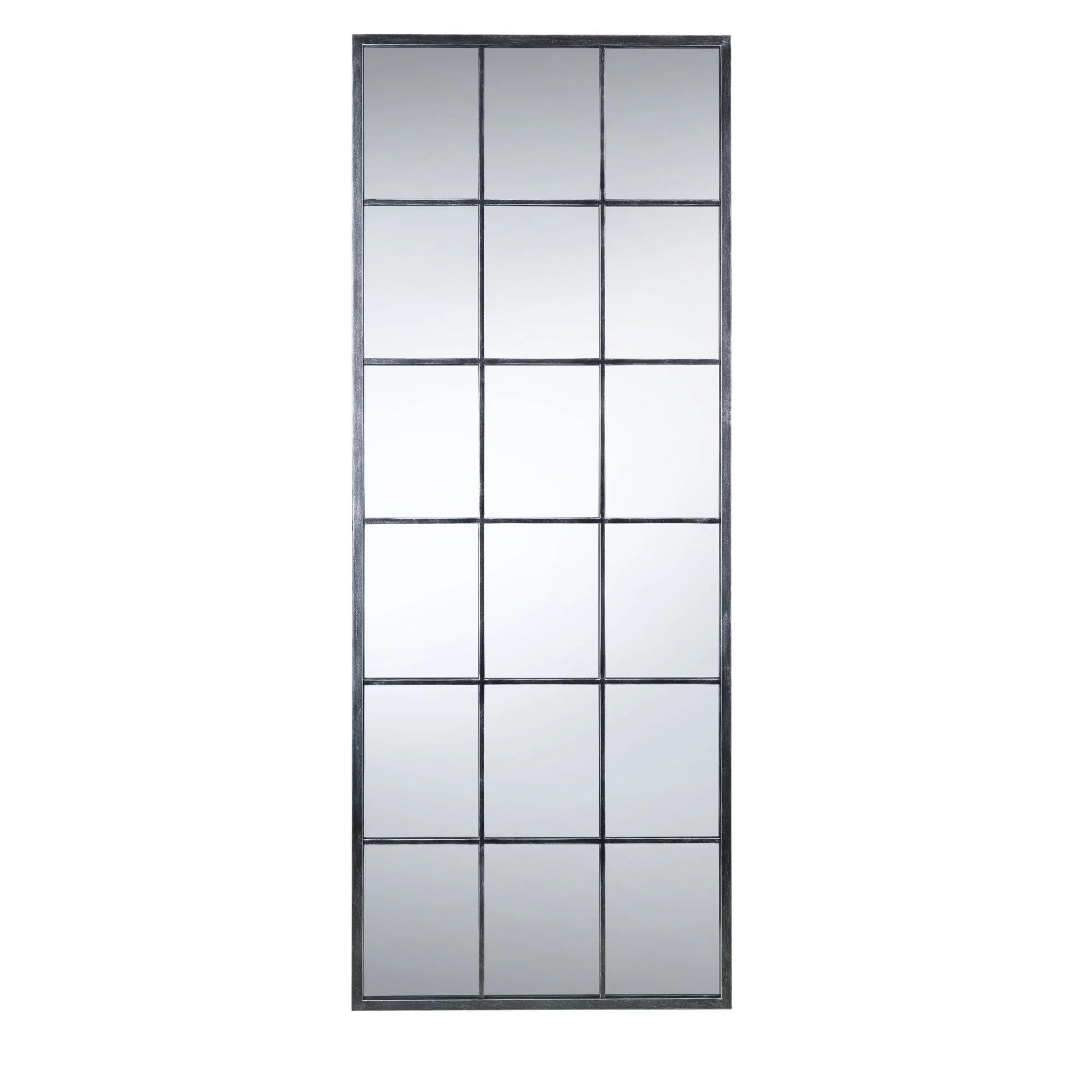 Somma Window Mirror - Rectangular - Pewter