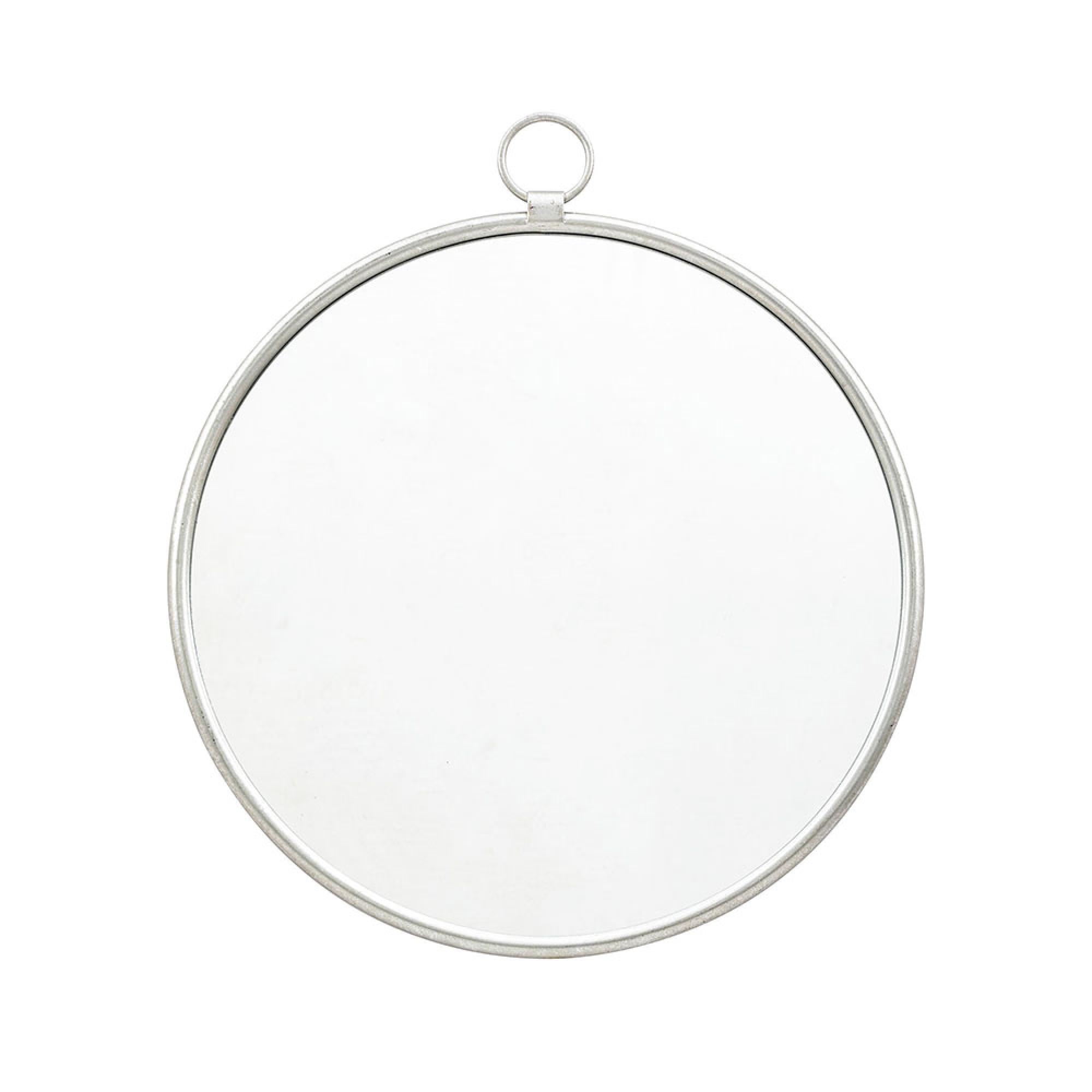 Clearance - Collins Silver Round Mirror - 61cm x 70cm - A209