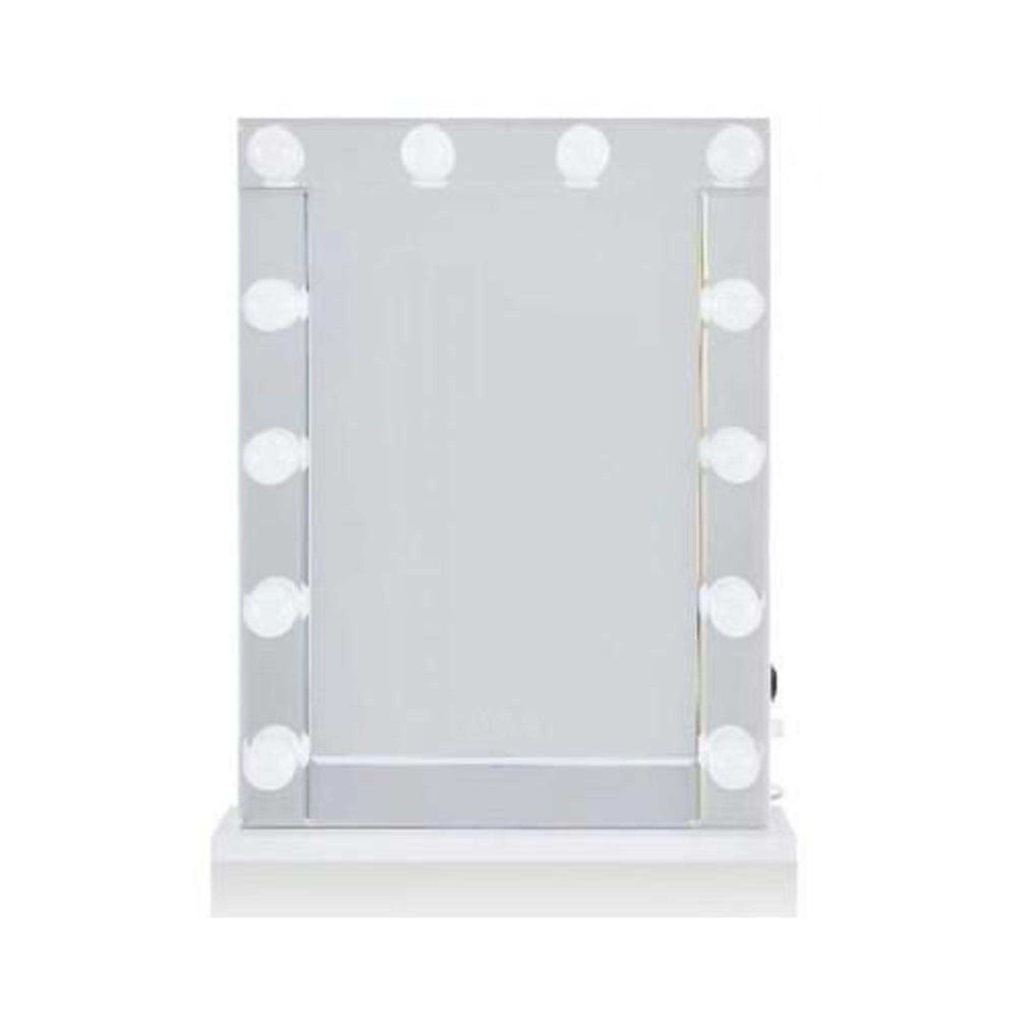 Clearance - Kirtland White Desktop Lighting Mirror - 60cm x 120cm - A169