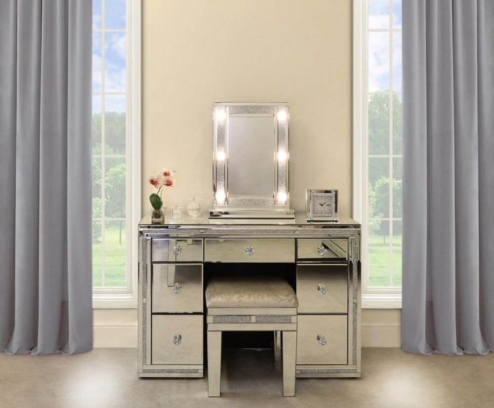 Clearance - Naro Broadway 9 Lights Rectangular Vanity Mirror - FSS14132