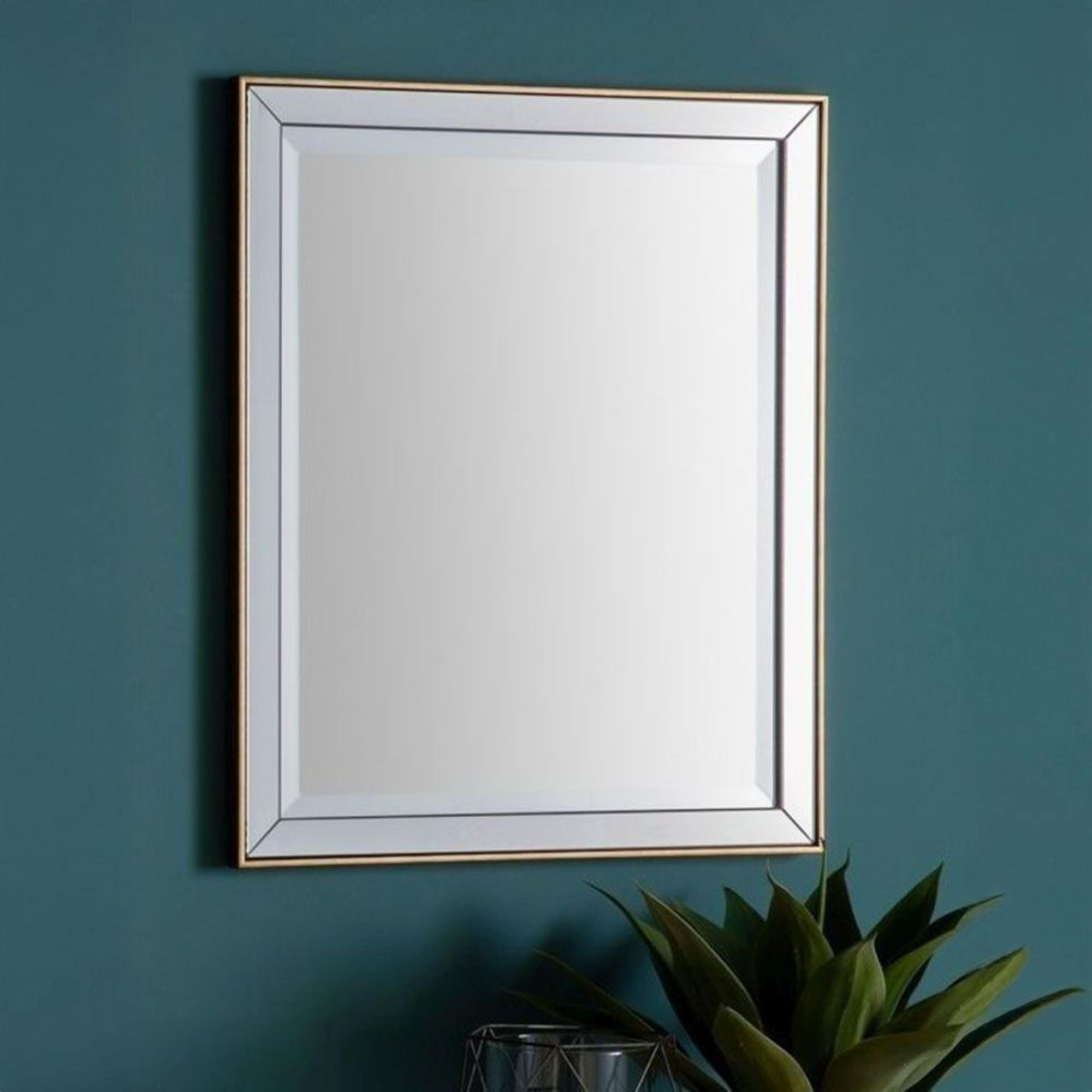 Clearance - Powell Gold Wall Mirror - 50cm x 60cm - A146