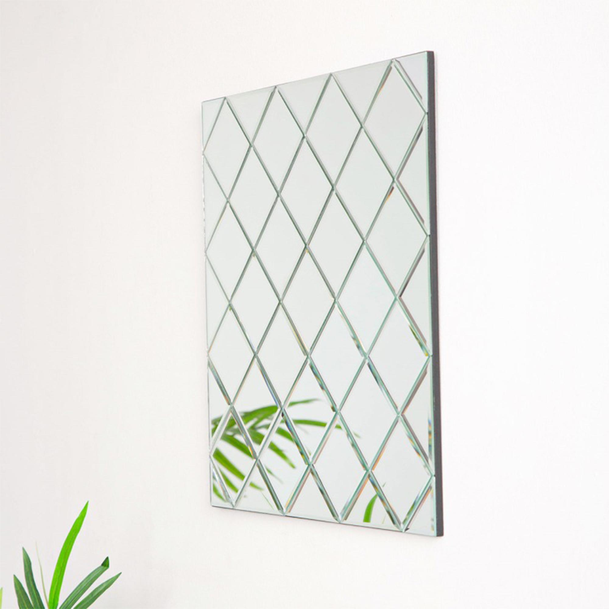 Wall Mirror - Square - Criss Cross - 50cm x 50cm
