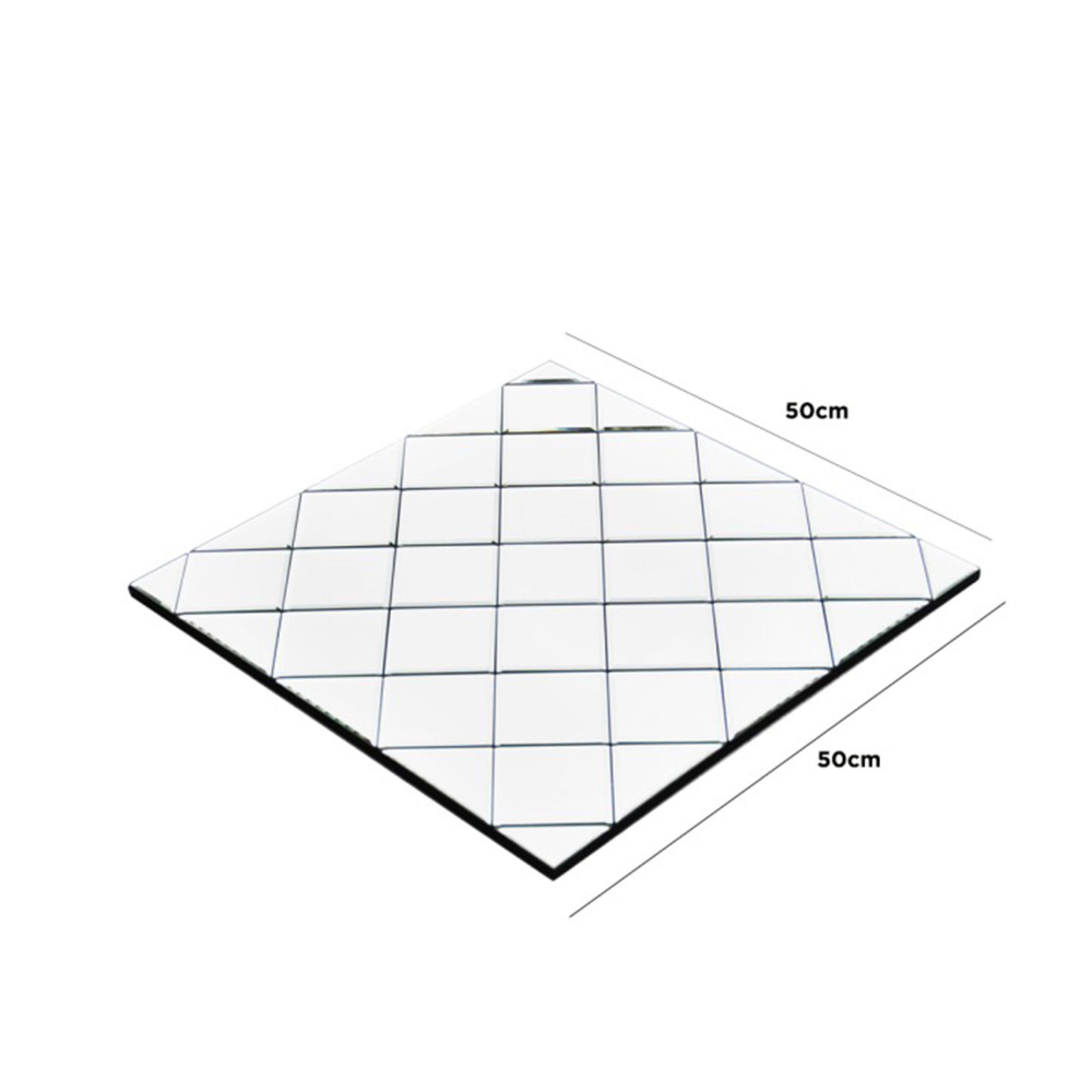 Wall Mirror - Square - Criss Cross - 50cm x 50cm