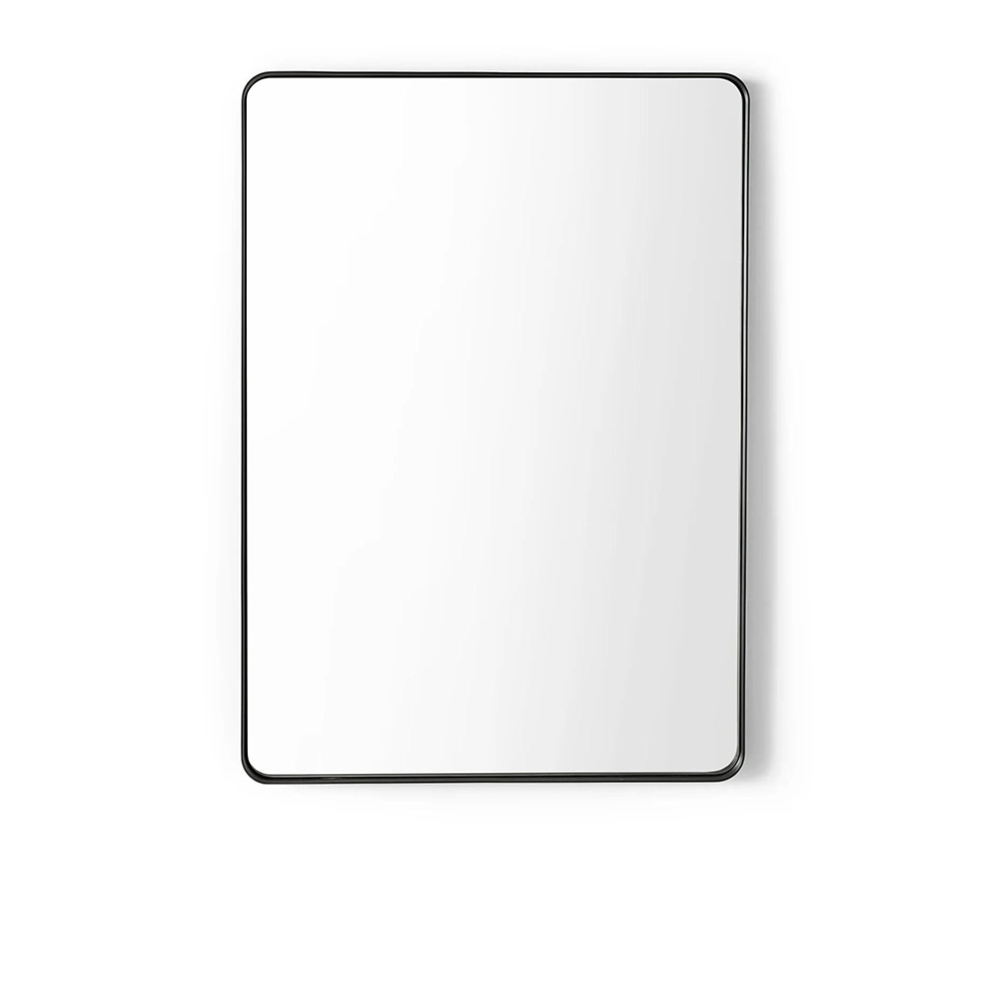 Jaya Wall Mirror - Rectangular - Black Metal