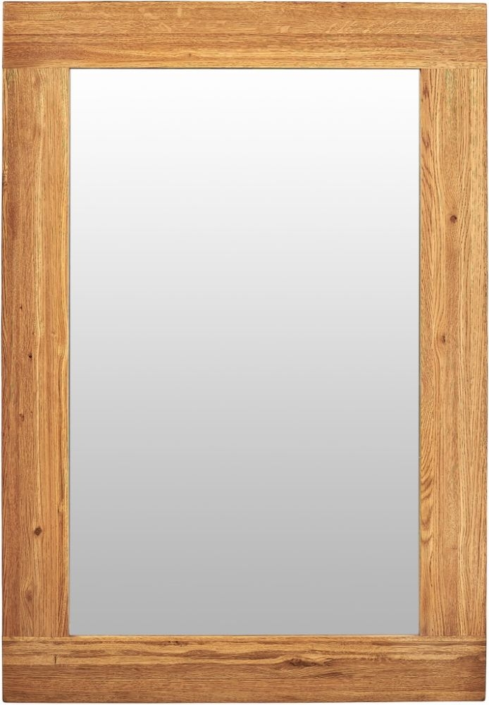 Kent Oak Rectangular Wall Mirror - 130cm x 90cm