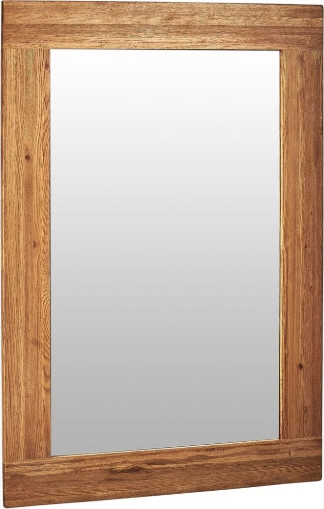 Kent Oak Rectangular Wall Mirror - 130cm x 90cm
