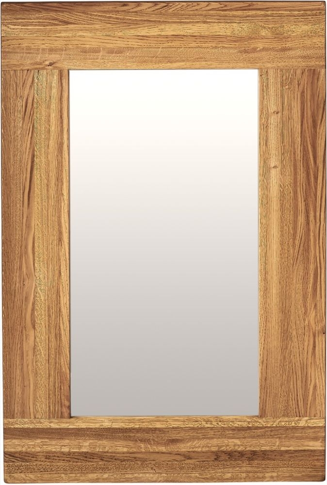 Kent Oak Rectangular Wall Mirror - 60cm x 90cm