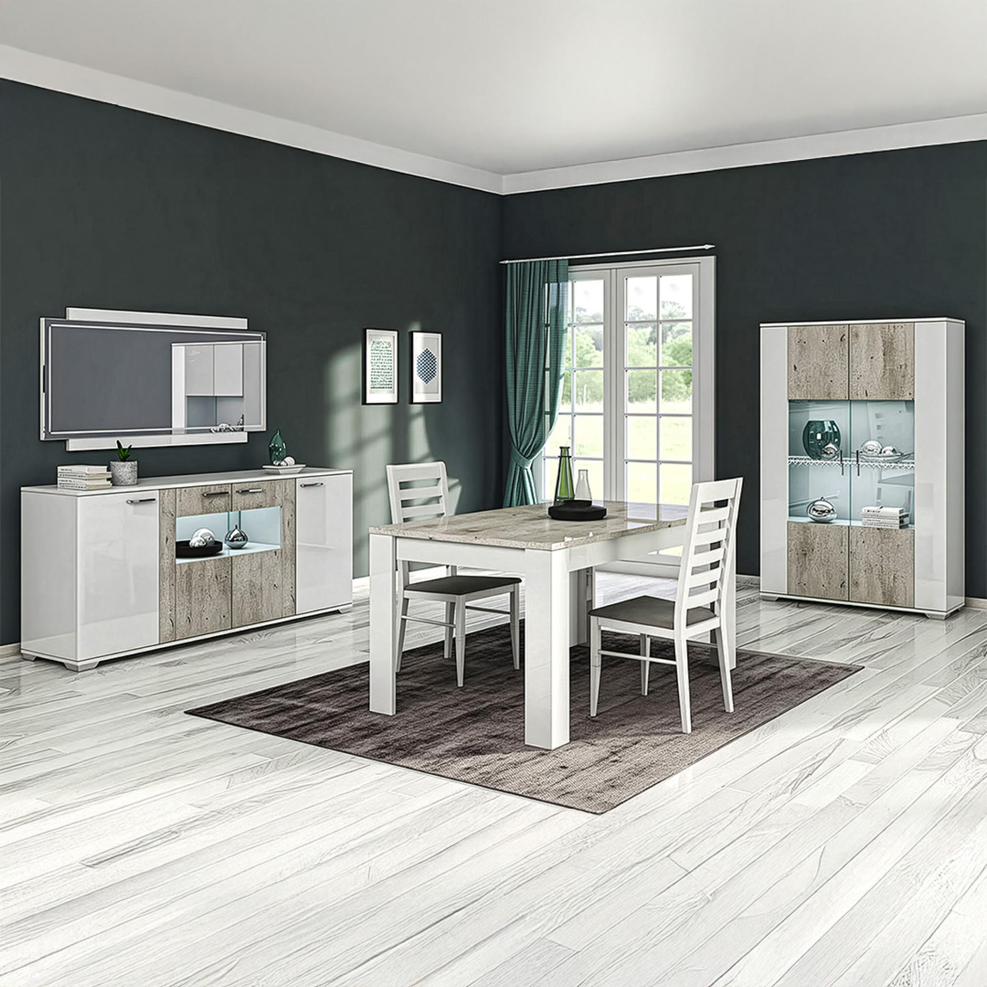 Messina White Wall Mirror