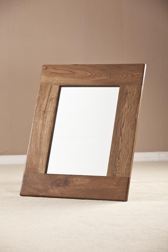 Originals Rustic Oak Rectangular Wall Mirror - 75cm x 60cm