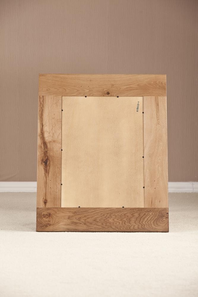 Originals Rustic Oak Rectangular Wall Mirror - 75cm x 60cm