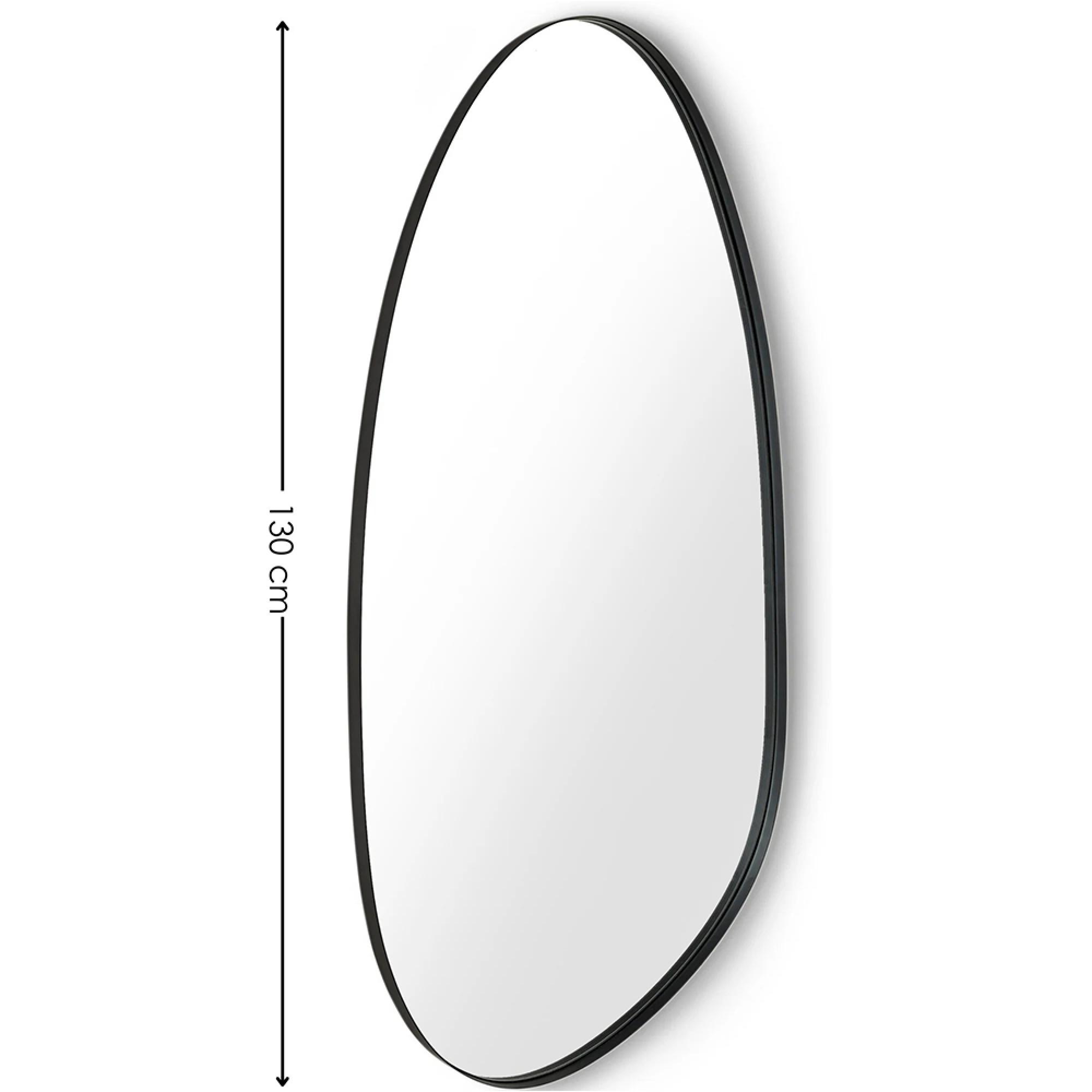 Rushmore Wall Mirror - Organic - Black Metal