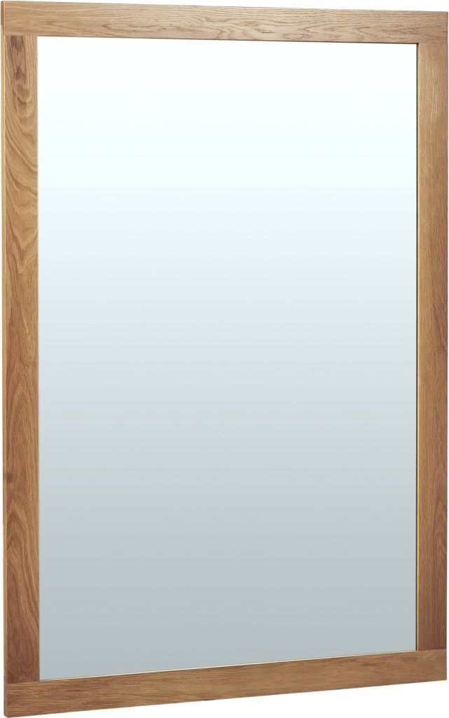 Shaker Oak Rectangular Wall Mirror - 130cm x 90cm