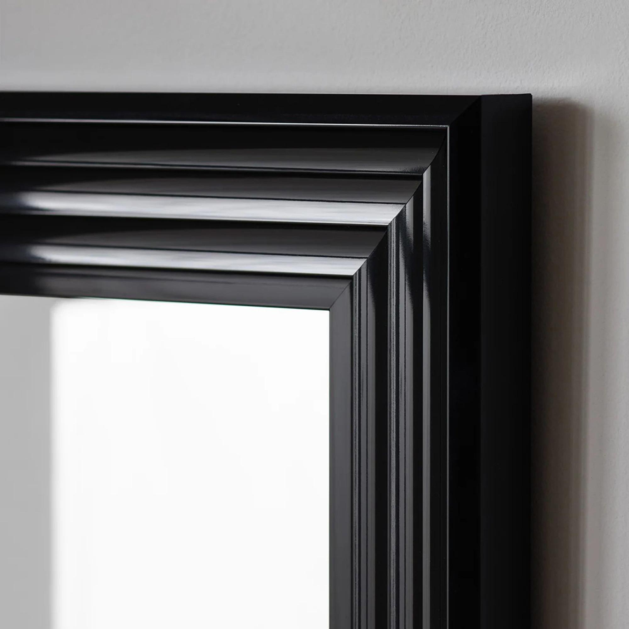 Tokyo Wall Mirror - Rectangular - Tall - Black - 45cm x 115cm