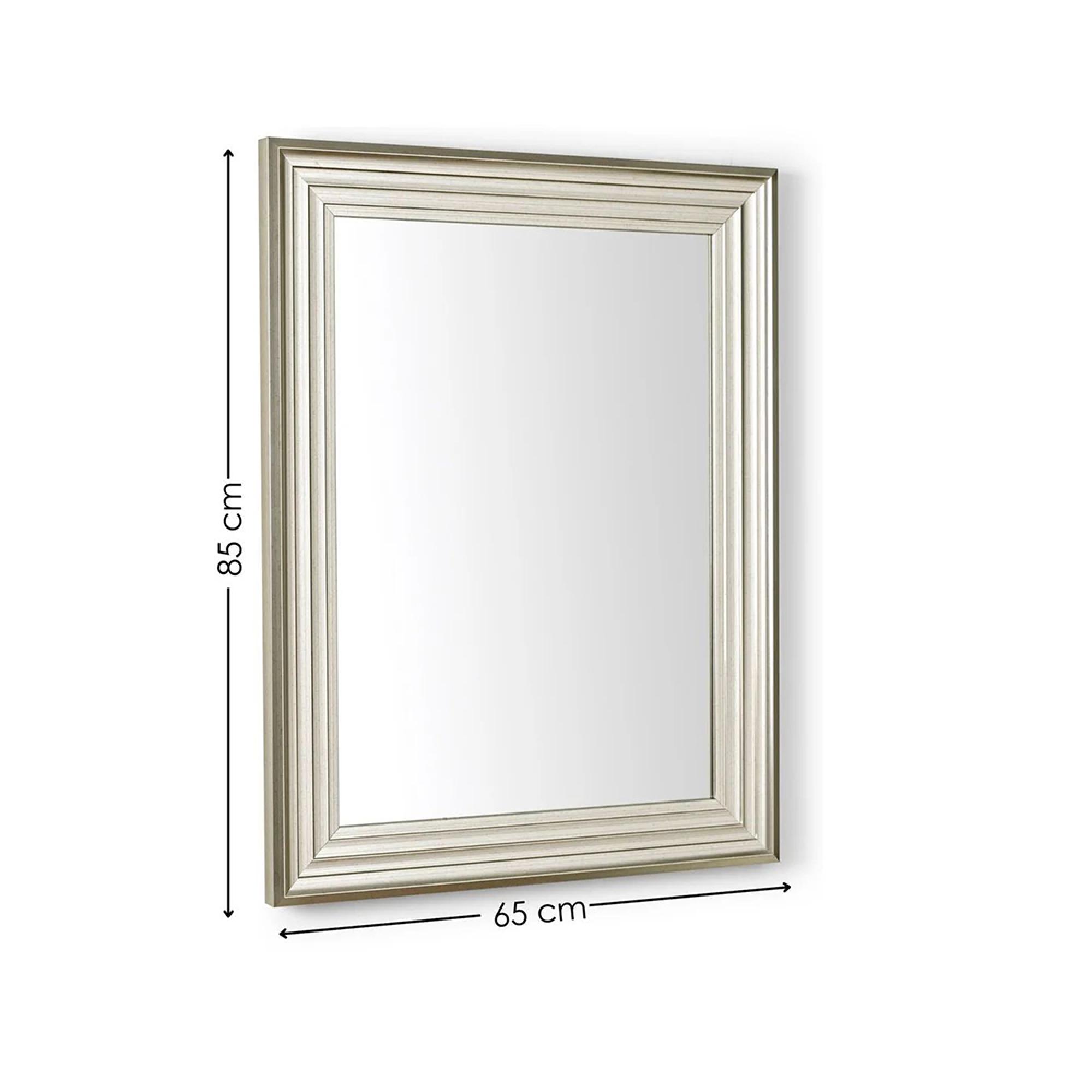 Tokyo Wall Mirror - Rectangular - Small - Pewter - 65cm x 85cm